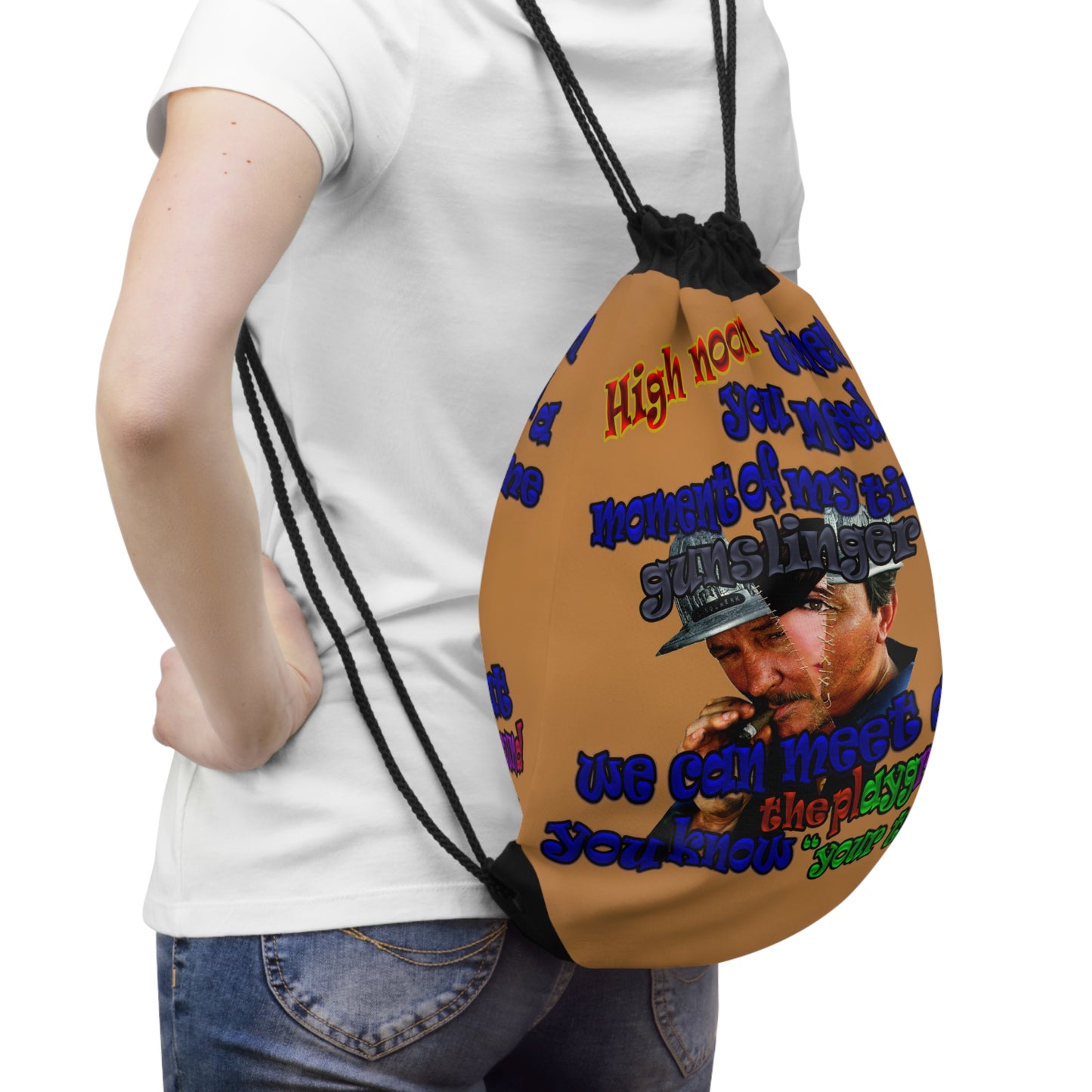 high noon - Drawstring Bag (light brown)