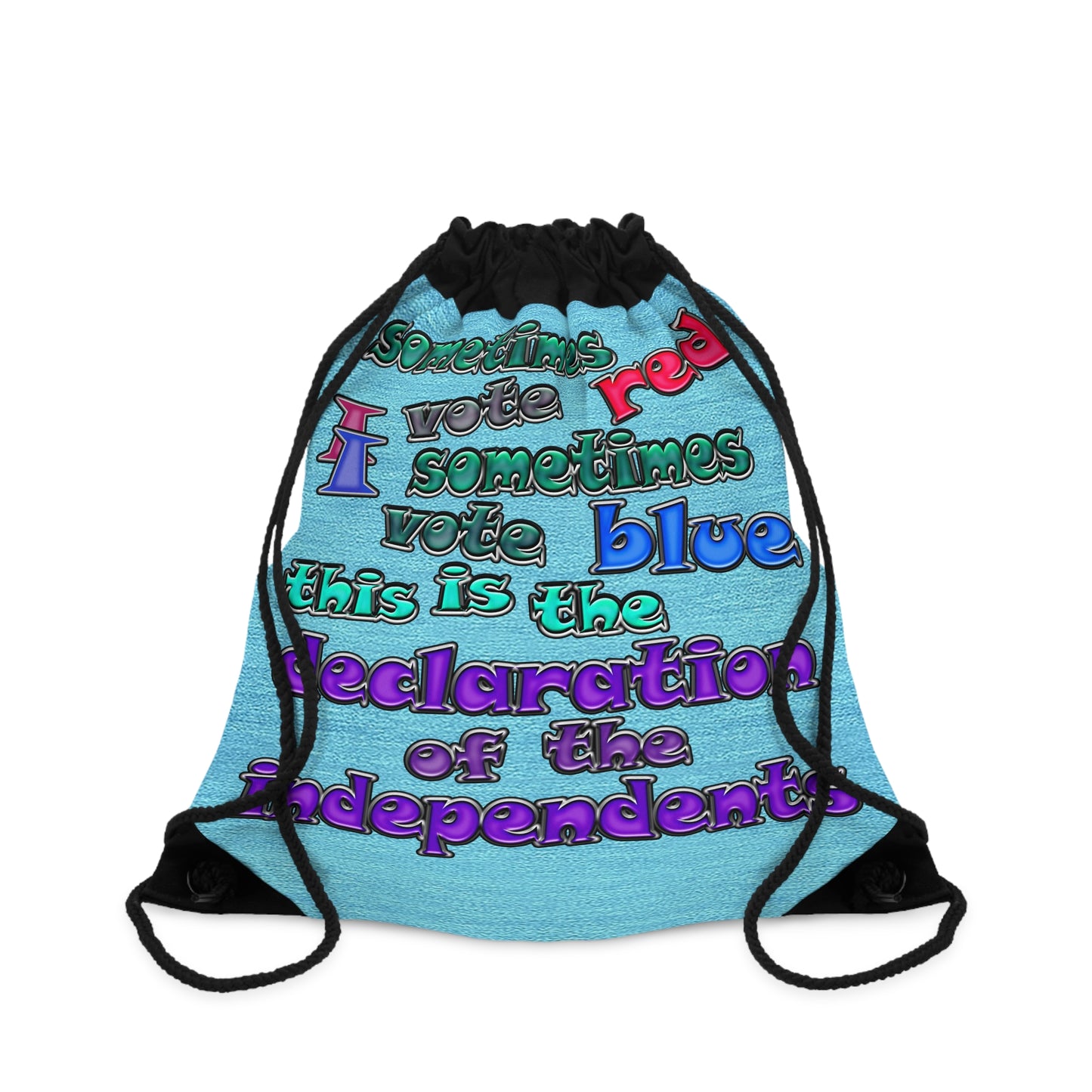 declaration of the independents - Drawstring Bag (faded blue)