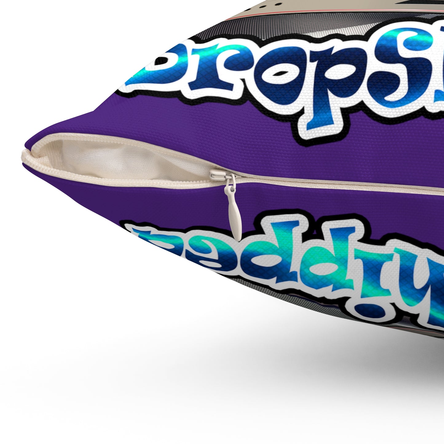 logo - Spun Polyester Square Pillow - (purple)
