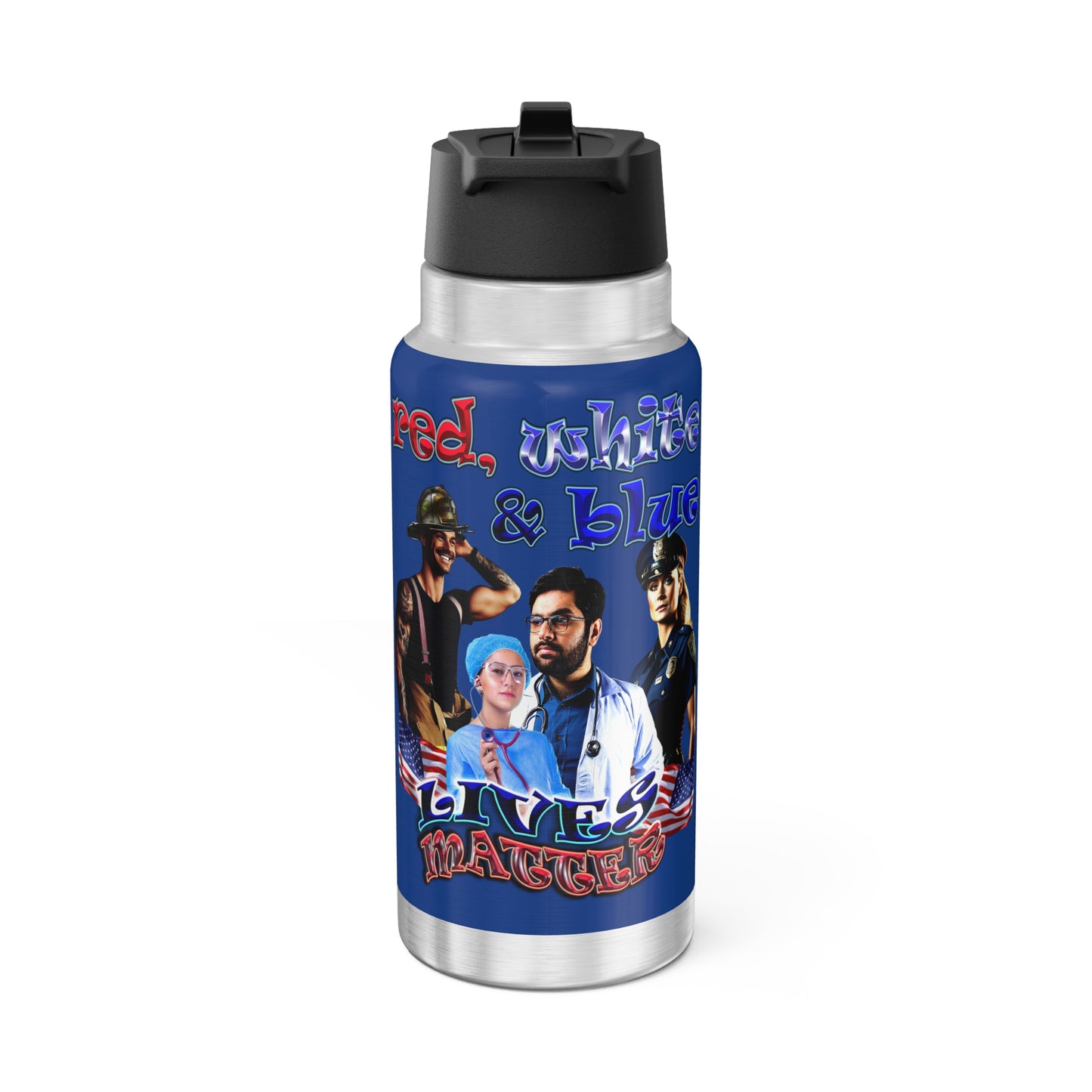rw&b lives matter - Gator Tumbler, 32oz (dark blue)