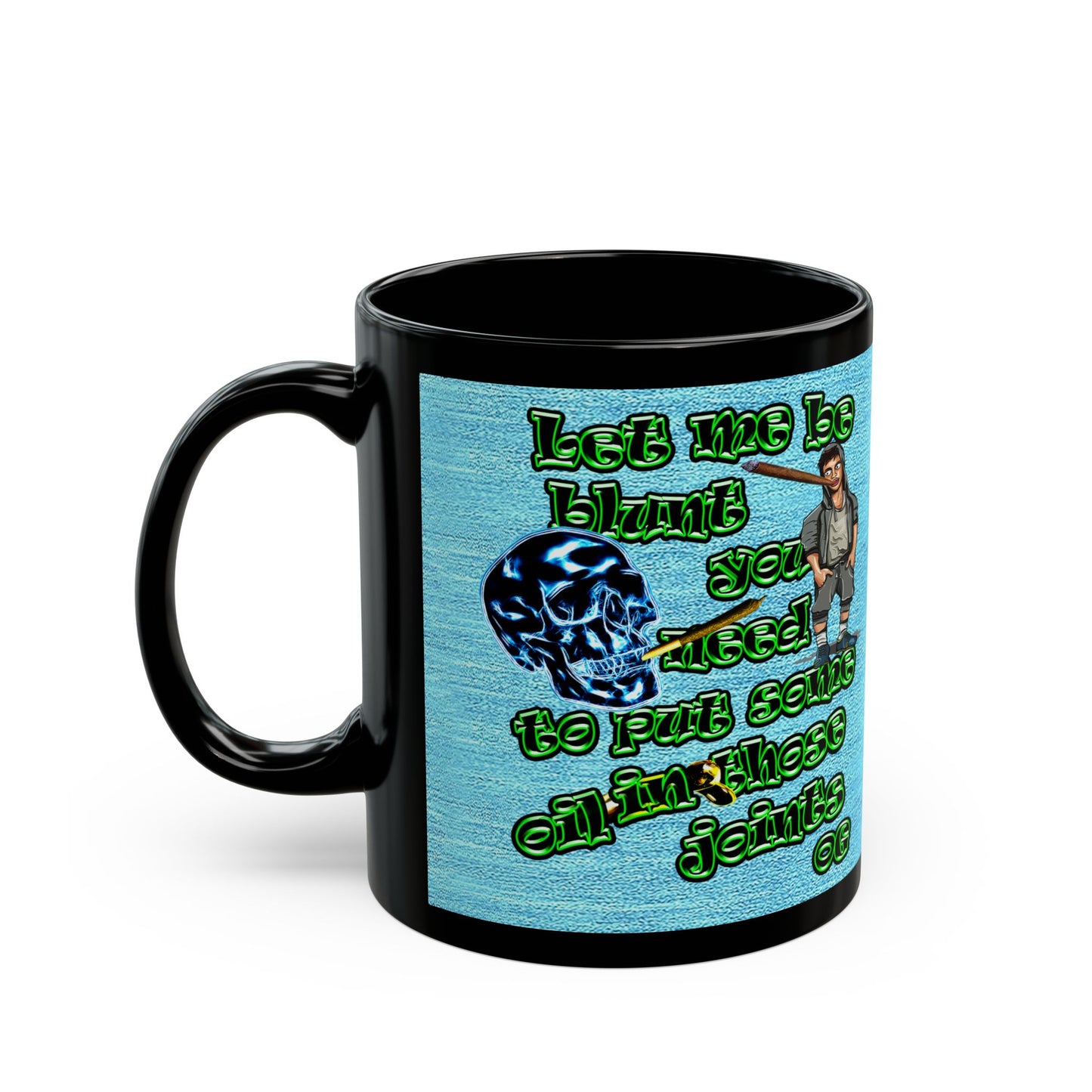 og - Black Mug (faded blue)