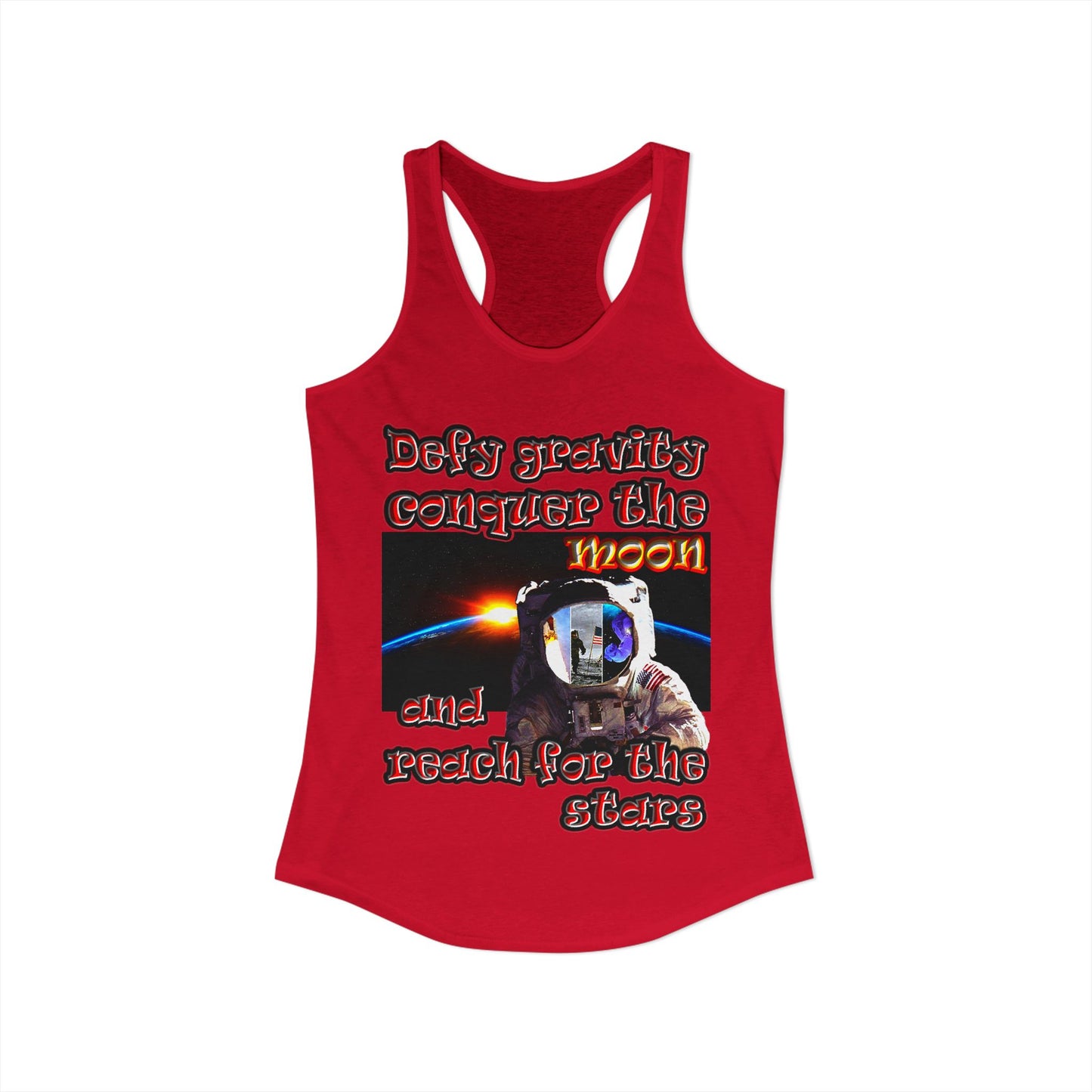 defy conquer reach - Women's Ideal Racerback Tank