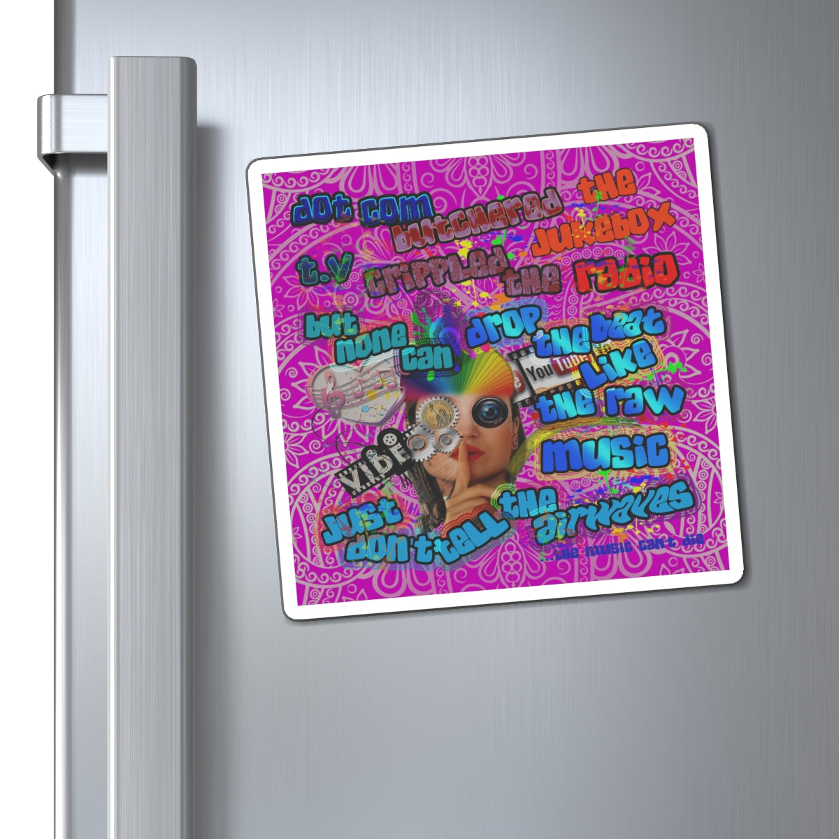 drop the beat - Magnets - (pink swirl)