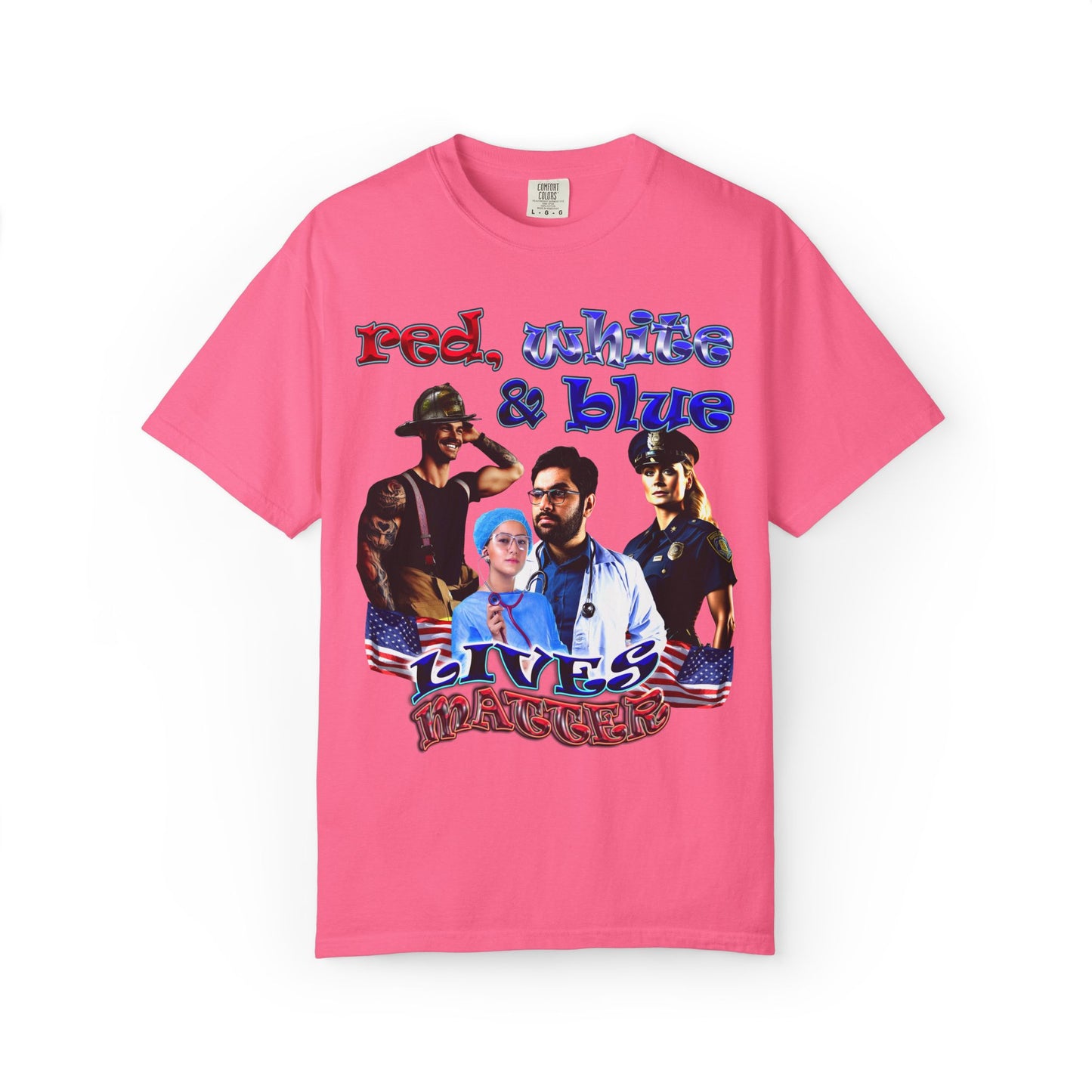 rw&b lives matter - Unisex Garment-Dyed T-shirt