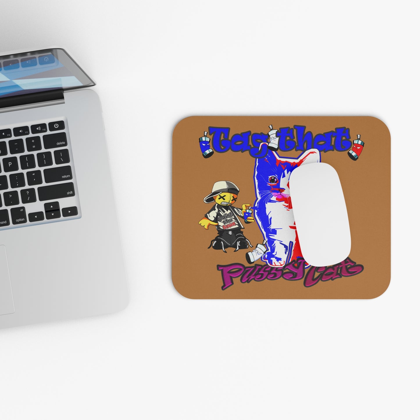 tag that - Mouse Pad (Rectangle) (light brown)