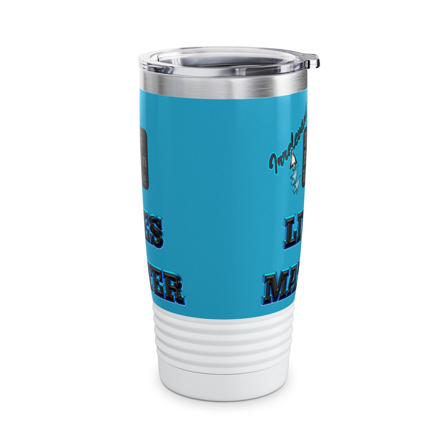 irrelevant - Ringneck Tumbler, 20oz (turquoise)