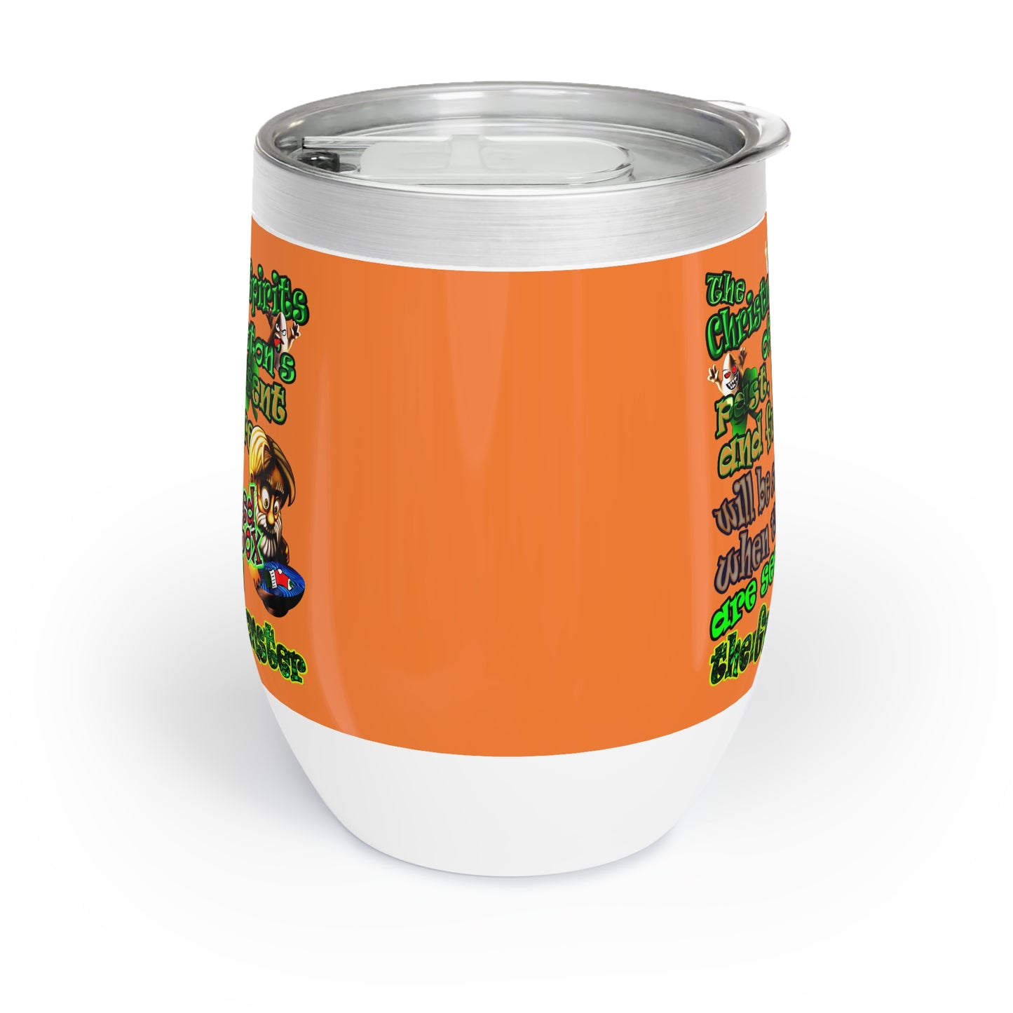 christmas spirits of boston - Chill Wine Tumbler (crusta)