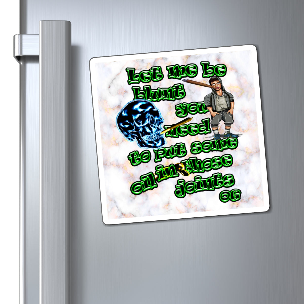 og - Magnets - (white marble)