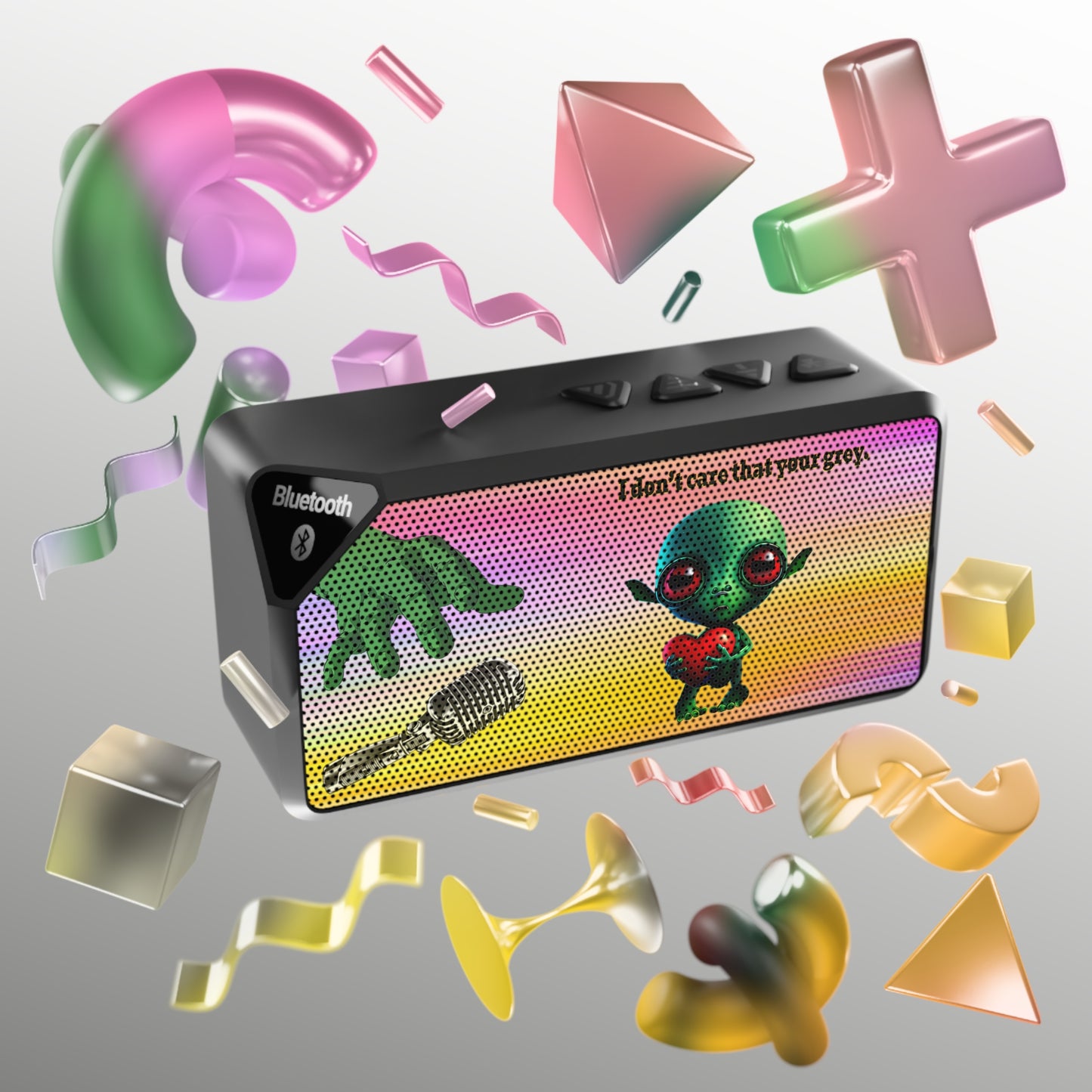 I don't care that your grey - Jabba Bluetooth Speaker (color blur)