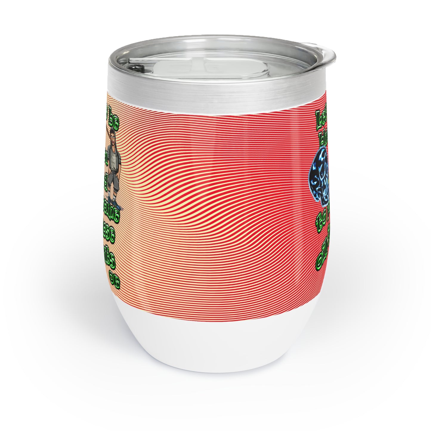 og - Chill Wine Tumbler (yellow-orange wave)