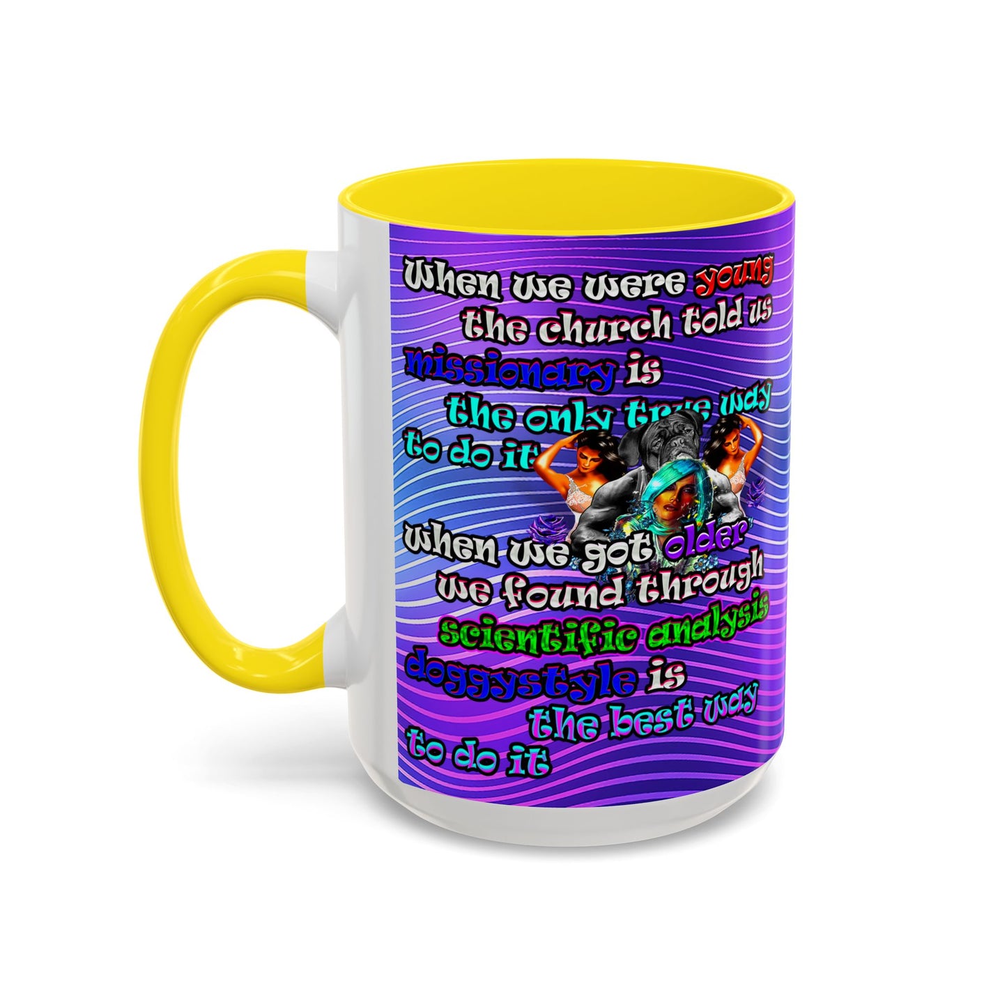 doggystyle - Accent Mug (purple wave)