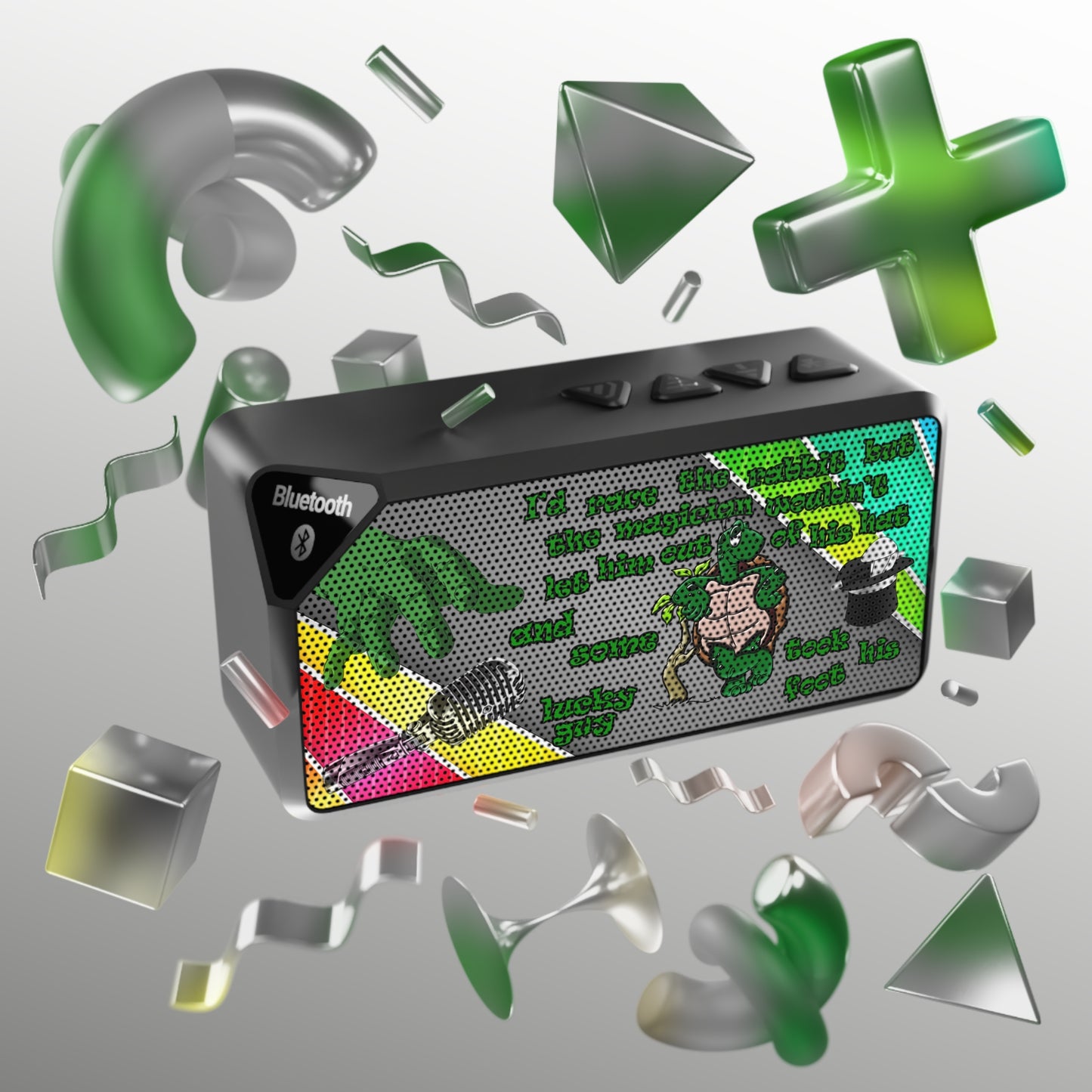turtle race - Jabba Bluetooth Speaker (rainbow split)