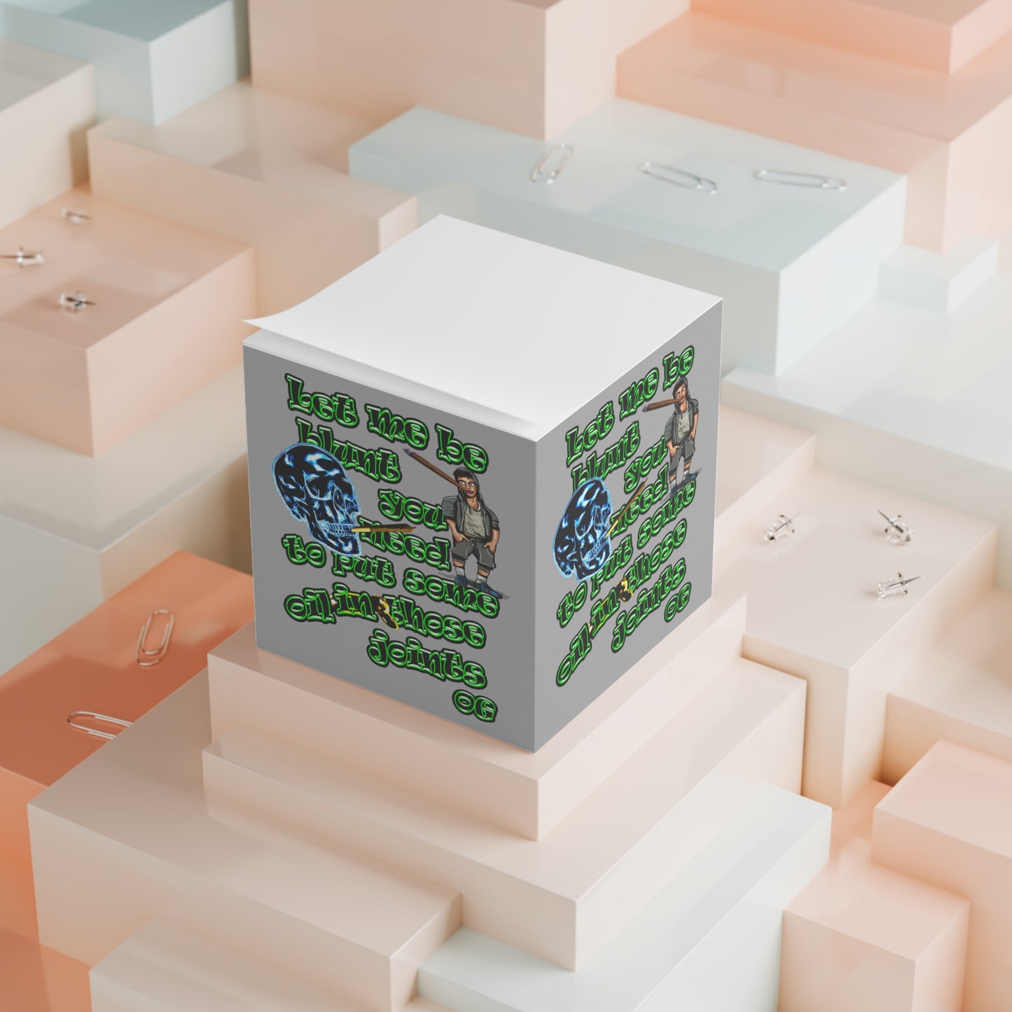 og - note cube (light grey)