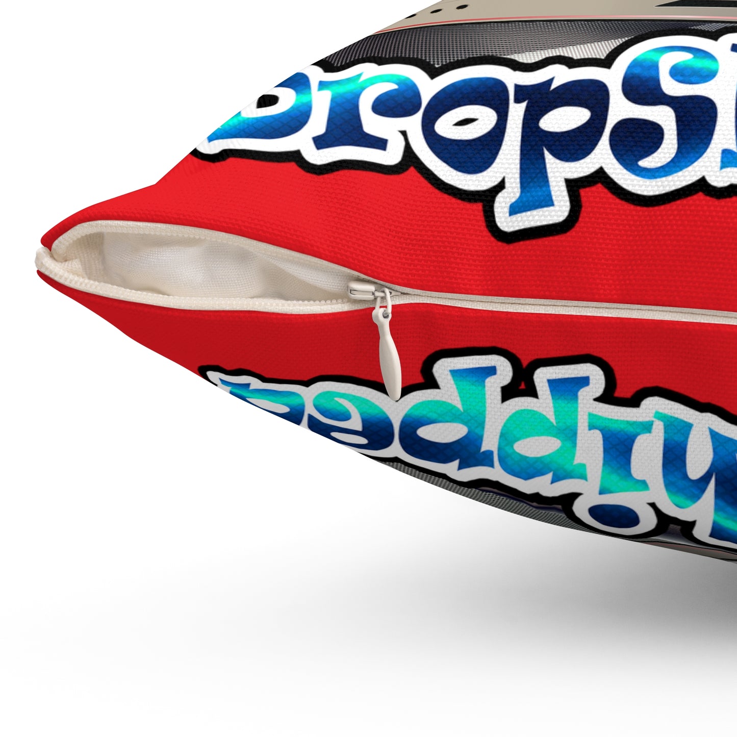 logo - Spun Polyester Square Pillow - (red)