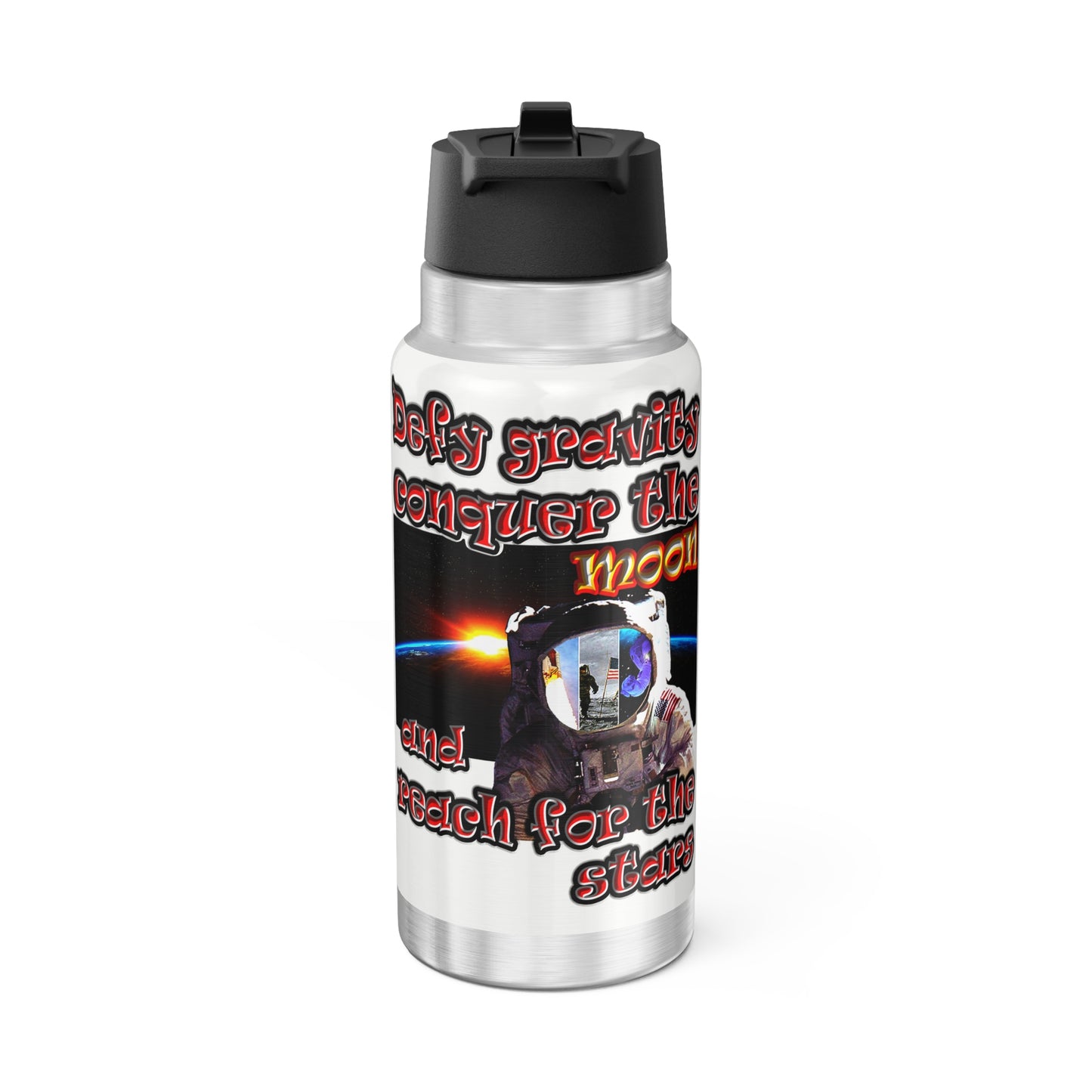 defy conquer reach - Gator Tumbler, 32oz (white)
