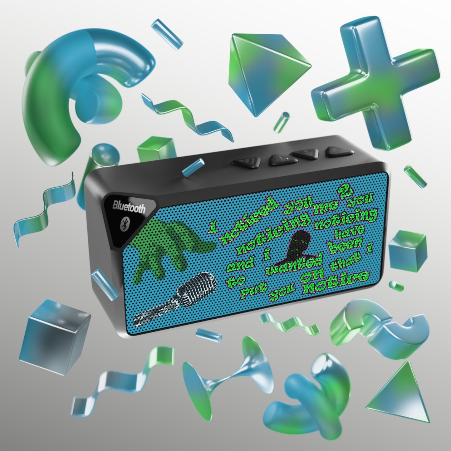 noticed you noticing - Jabba Bluetooth Speaker (turquoise)