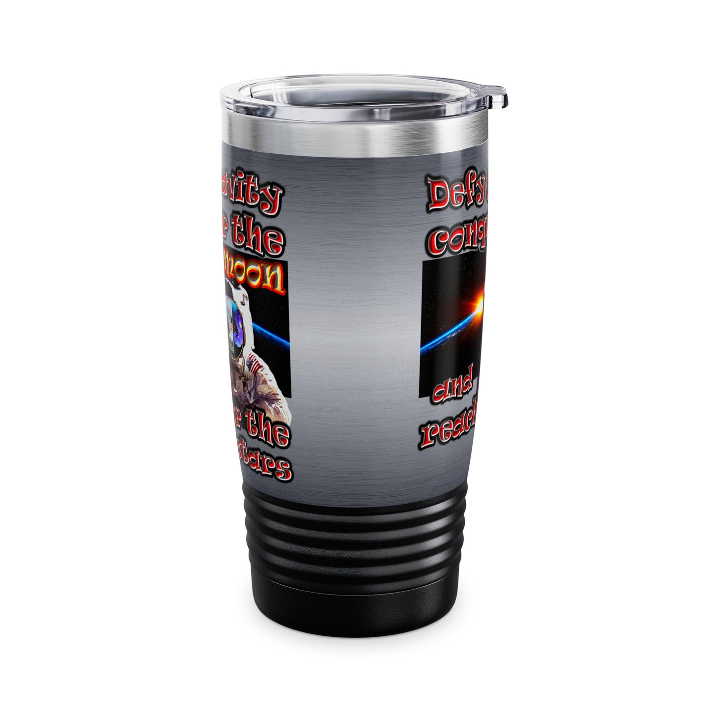 defy conquer reach - Ringneck Tumbler, 20oz (brushed nickel)