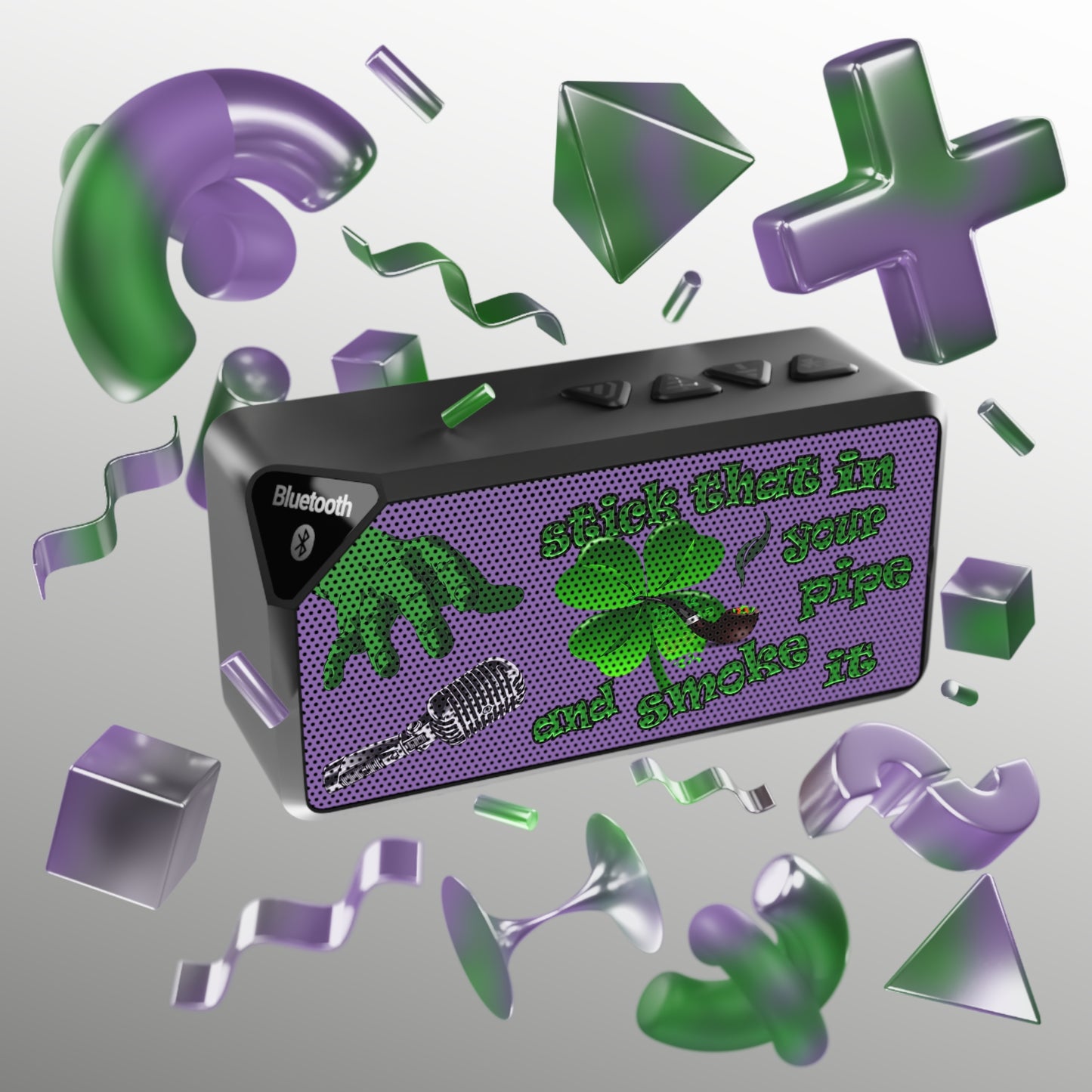 stick that in your pipe and smoke it - Jabba Bluetooth Speaker (light purple)
