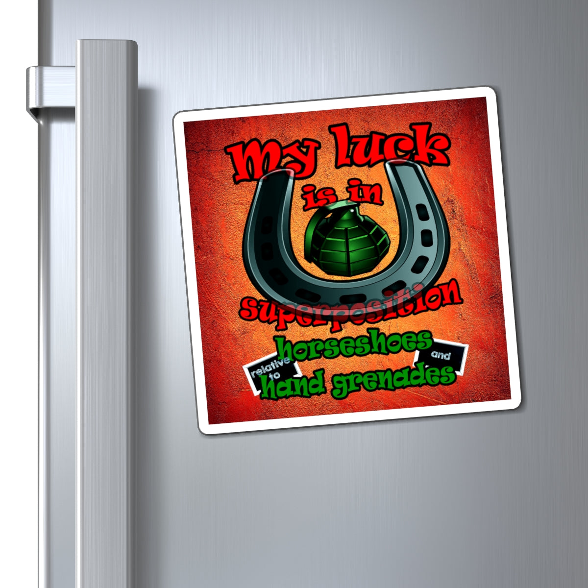 my luck - Magnets - (burnt orange)