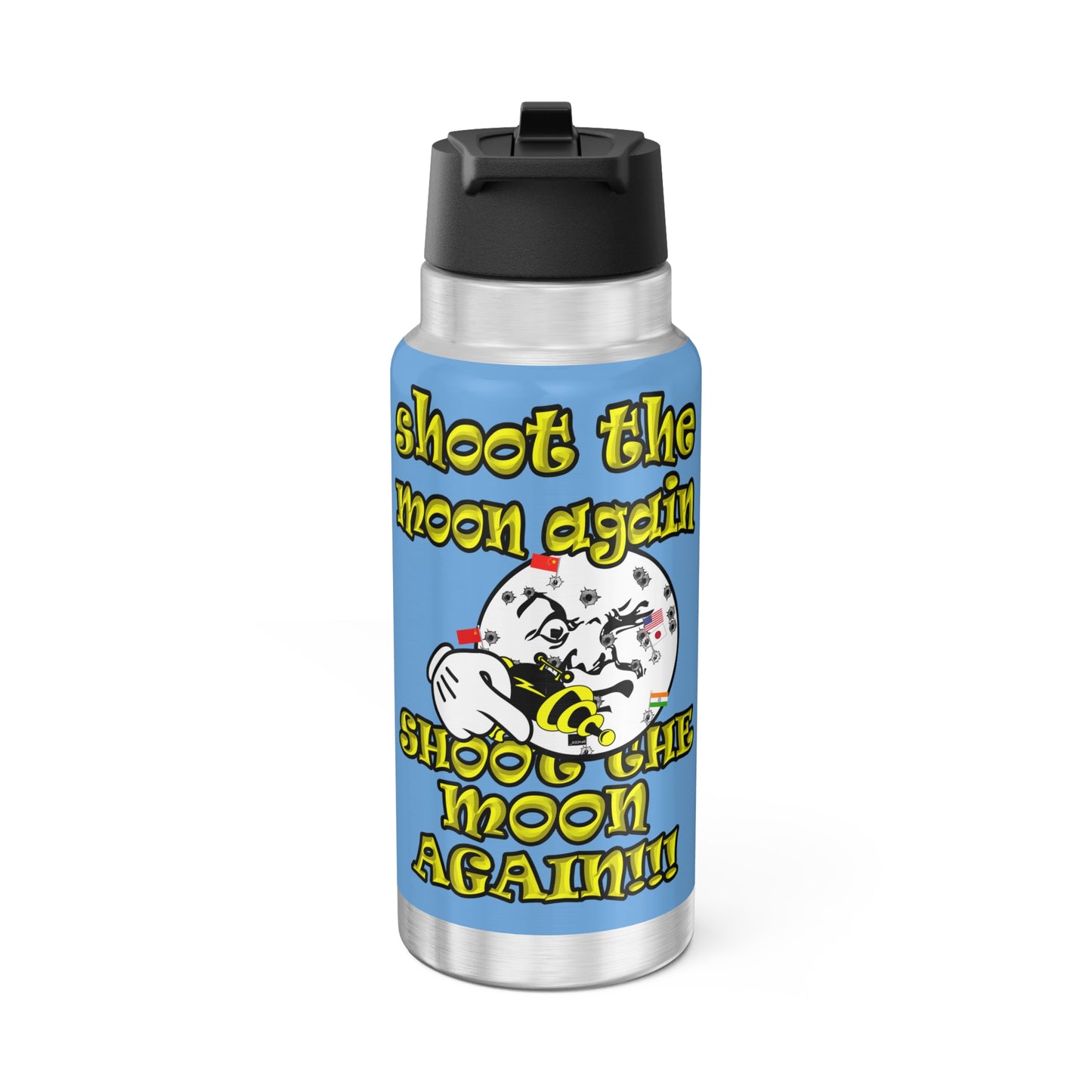 shoot the moon again - Gator Tumbler, 32oz (light blue)