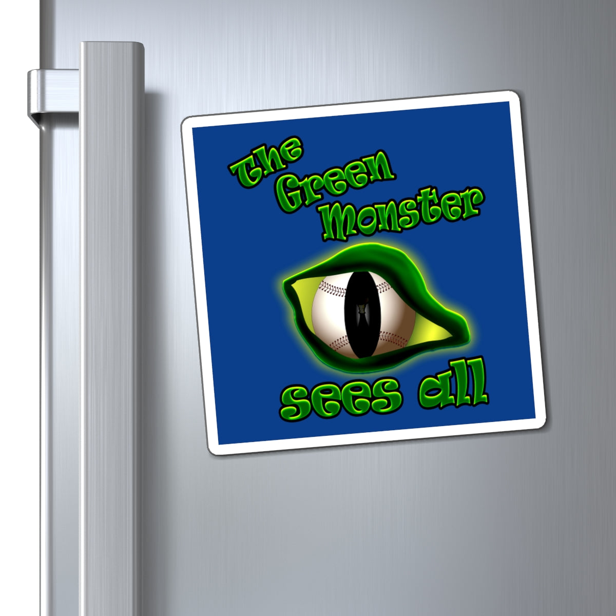 green monster - Magnets - (dark blue)