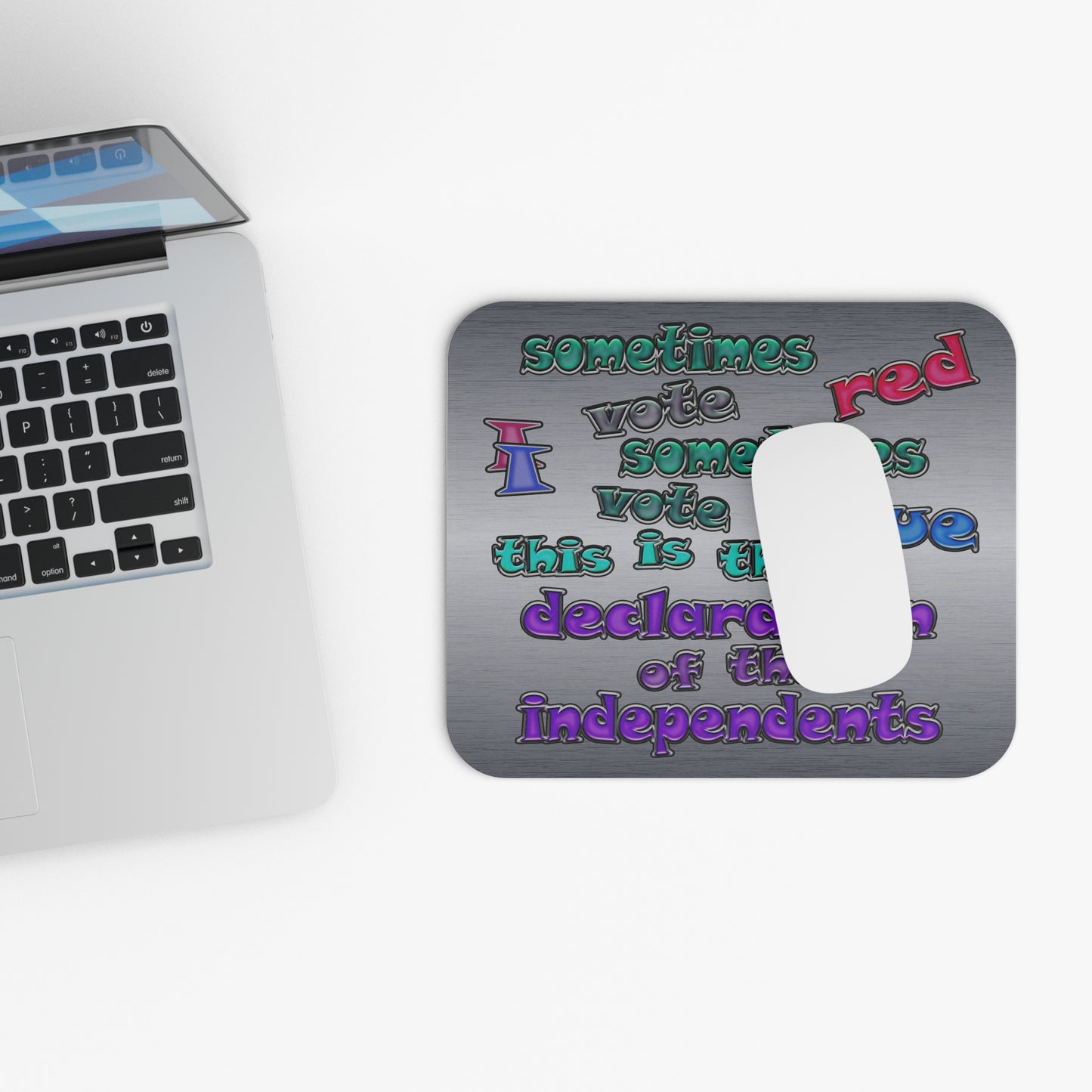 declaration of the independents - Mouse Pad (Rectangle) (brushed nickel)