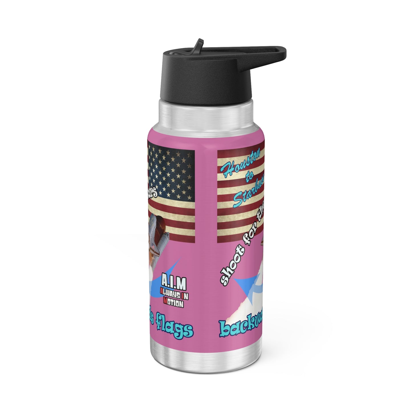 shoot for the stars - Gator Tumbler, 32oz (light pink)