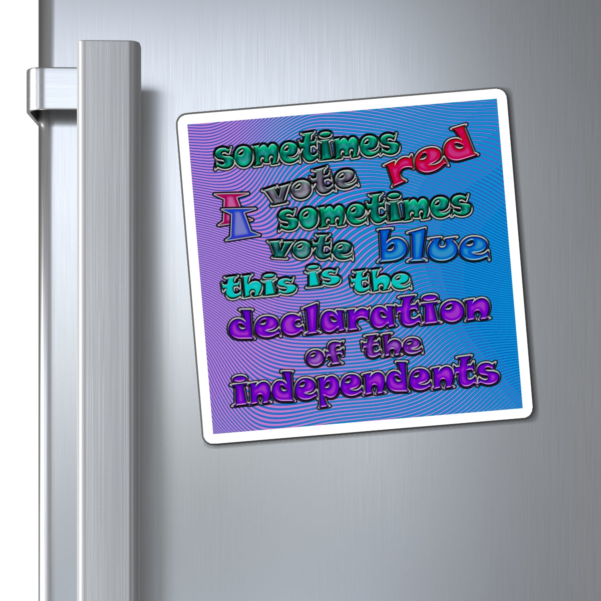 declaration of the independents - Magnets - (light blue-purple wave)