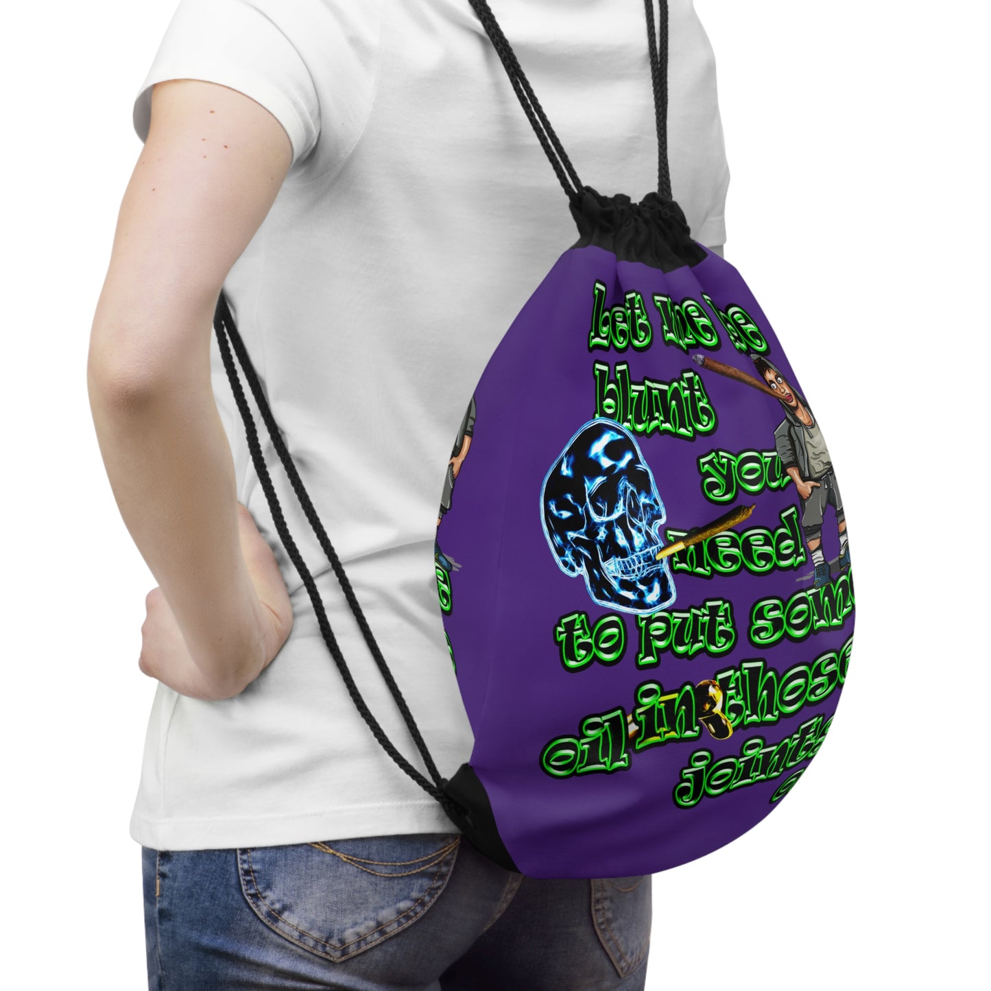 og - Drawstring Bag (purple)