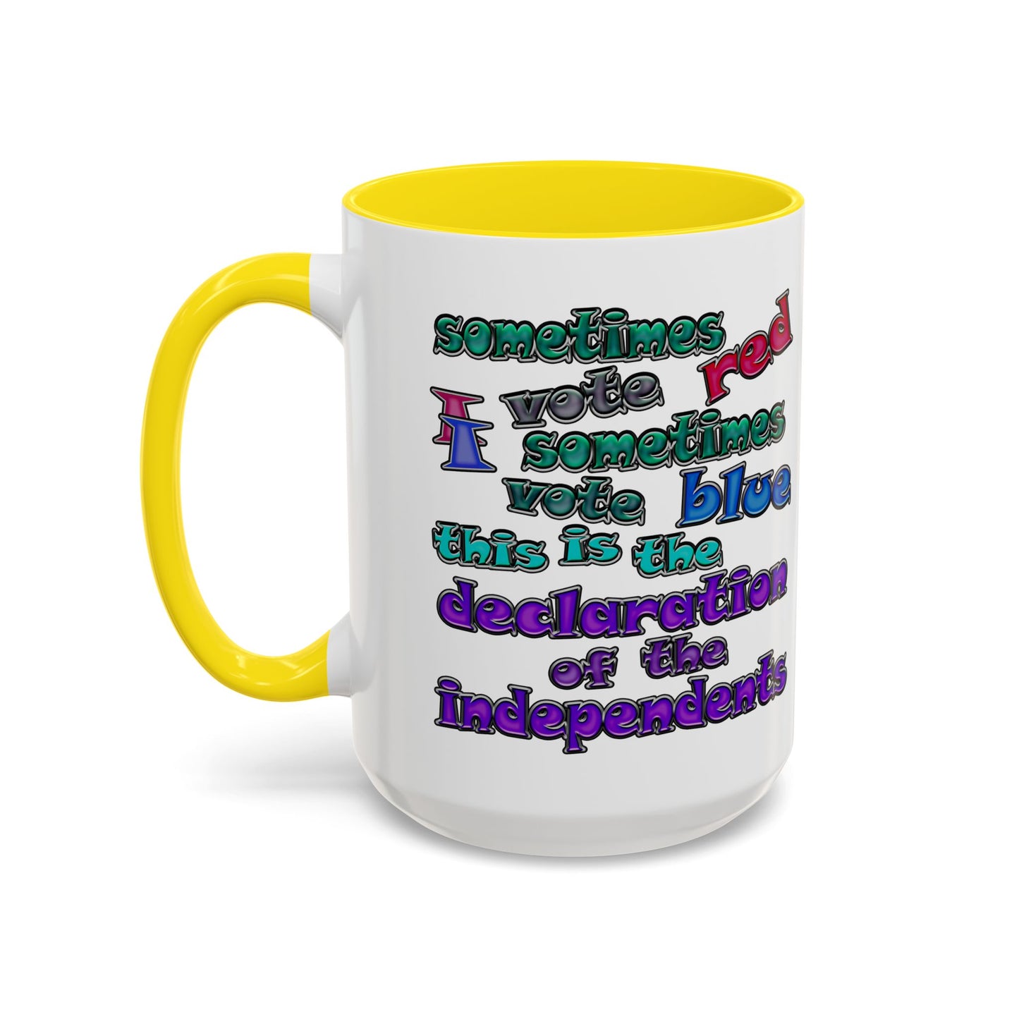 declaration of the independents - Accent Mug (white)