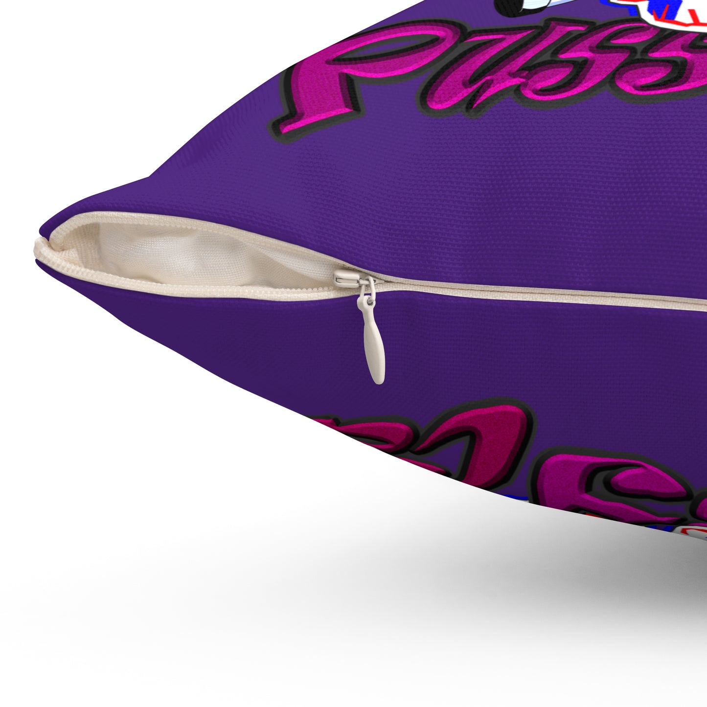 tag that - Spun Polyester Square Pillow - (purple)