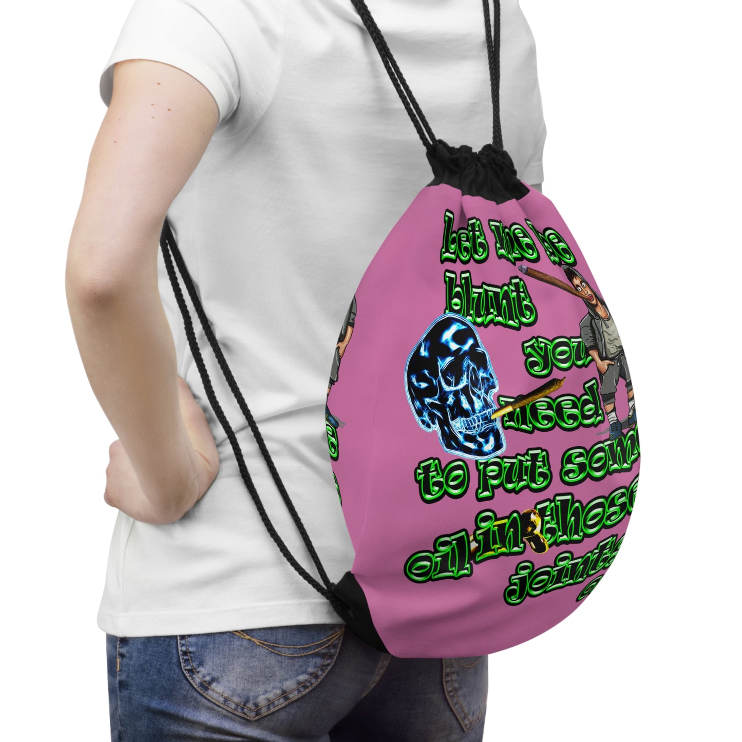 og - Drawstring Bag (light pink)