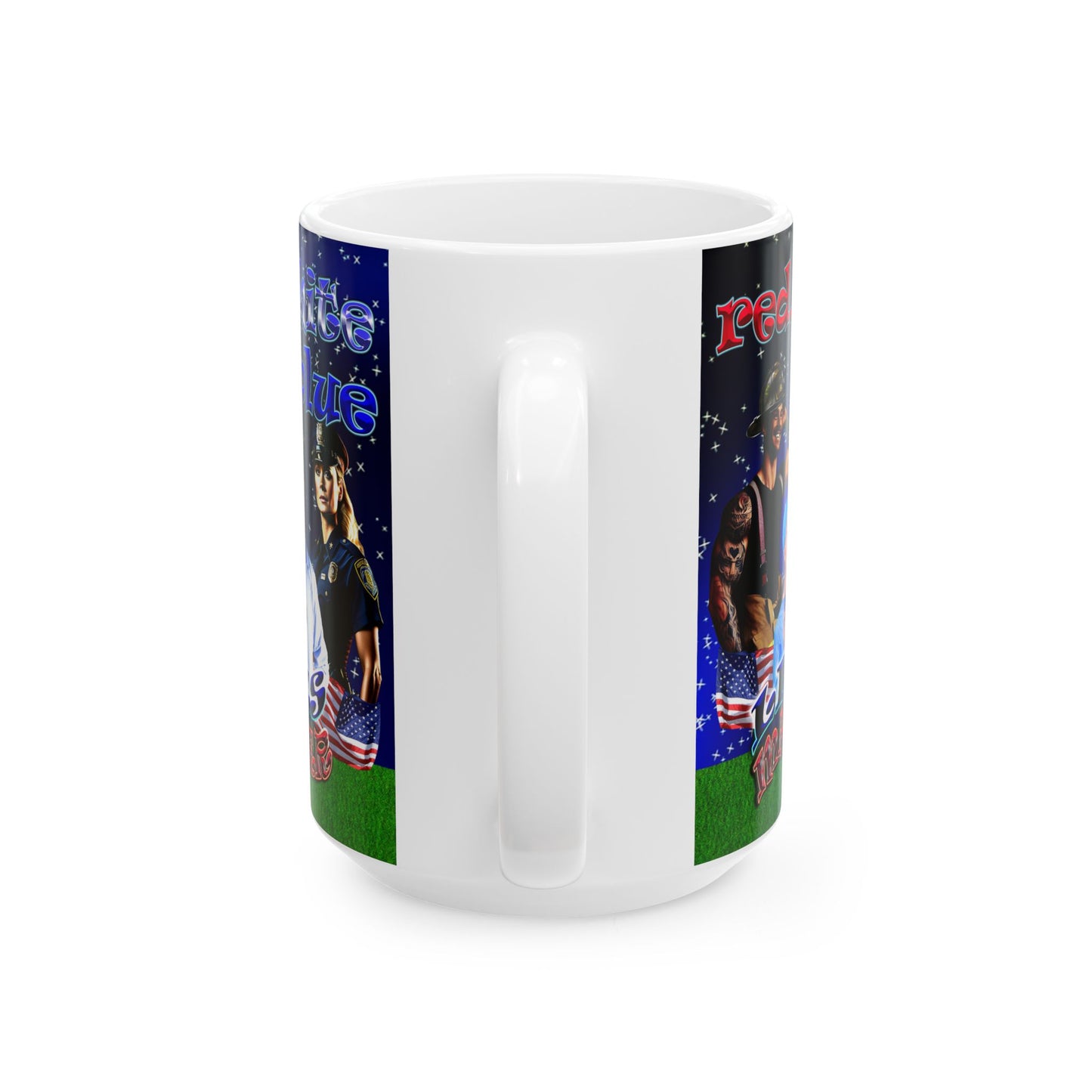 rw&b lives matter - White Mug ('snoops' background)