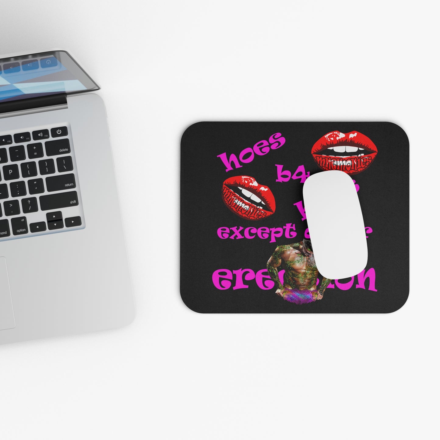 hoes b4 bros - Mouse Pad (Rectangle) (black)