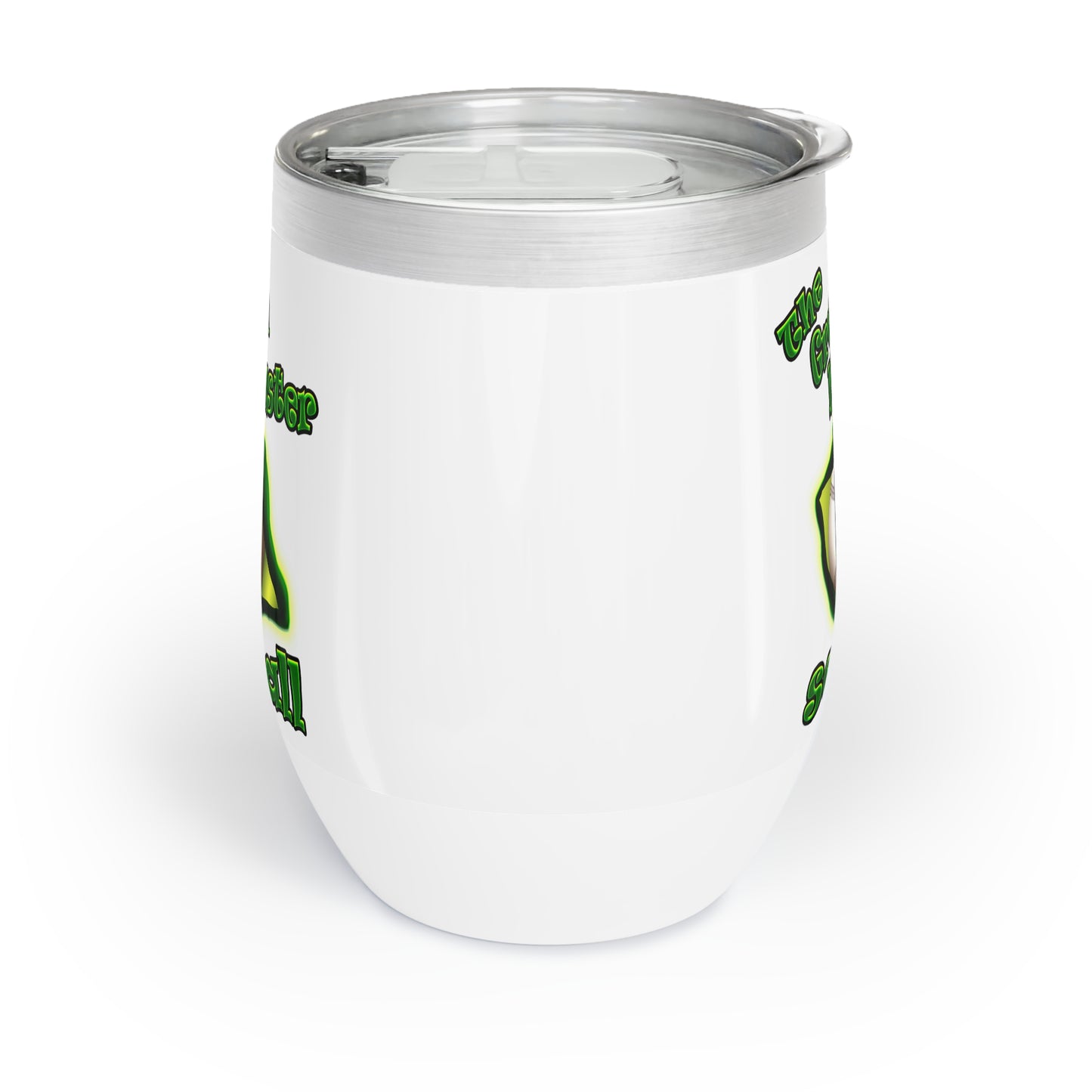 green monster - Chill Wine Tumbler (white)
