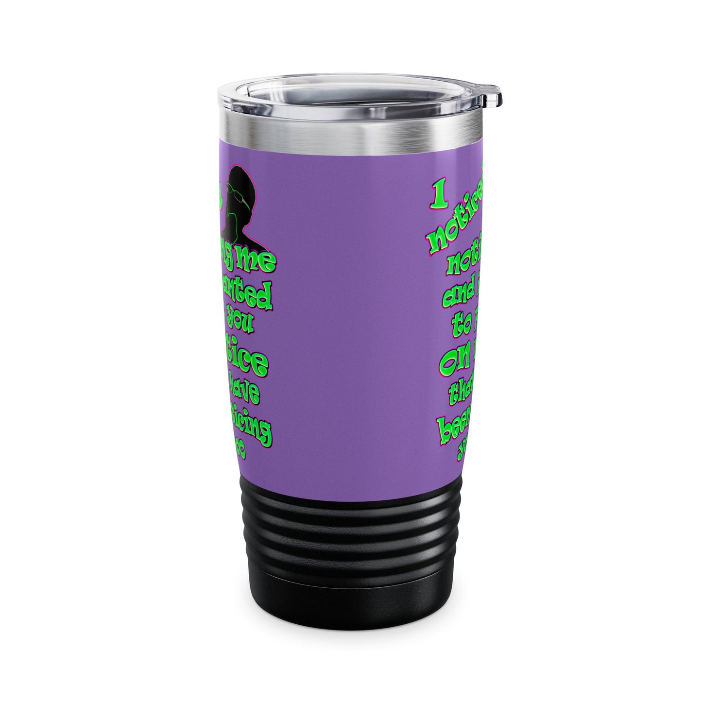 noticed you noticing - Ringneck Tumbler, 20oz (light purple)