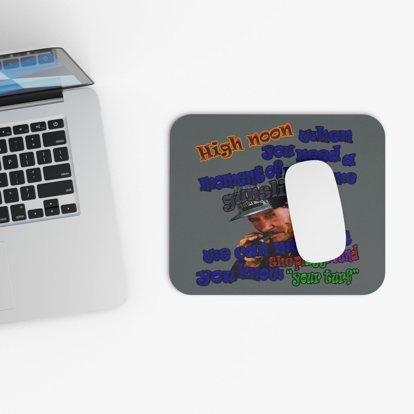high noon - Mouse Pad (Rectangle) (dark grey)