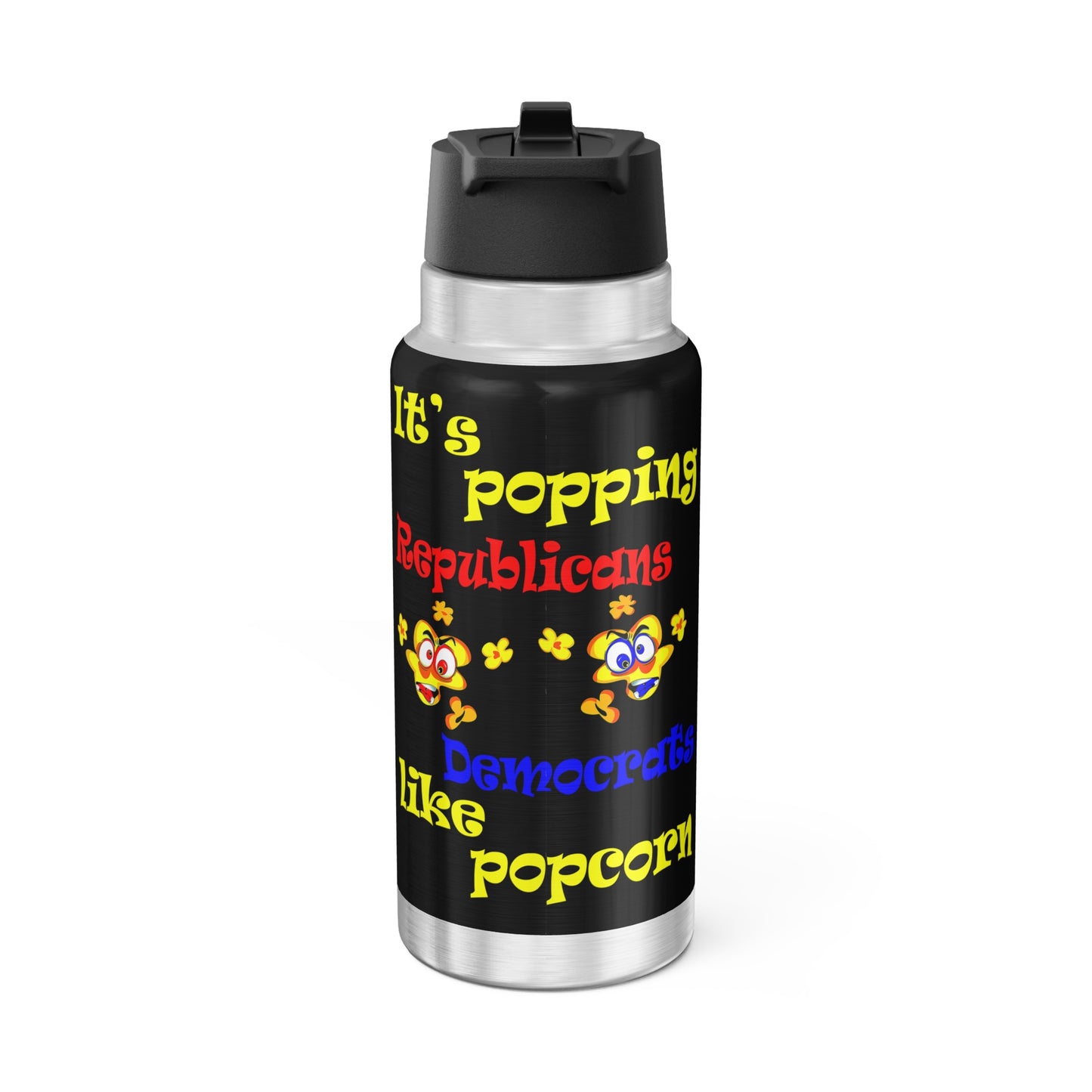 popping like popcorn - Gator Tumbler, 32oz (black)