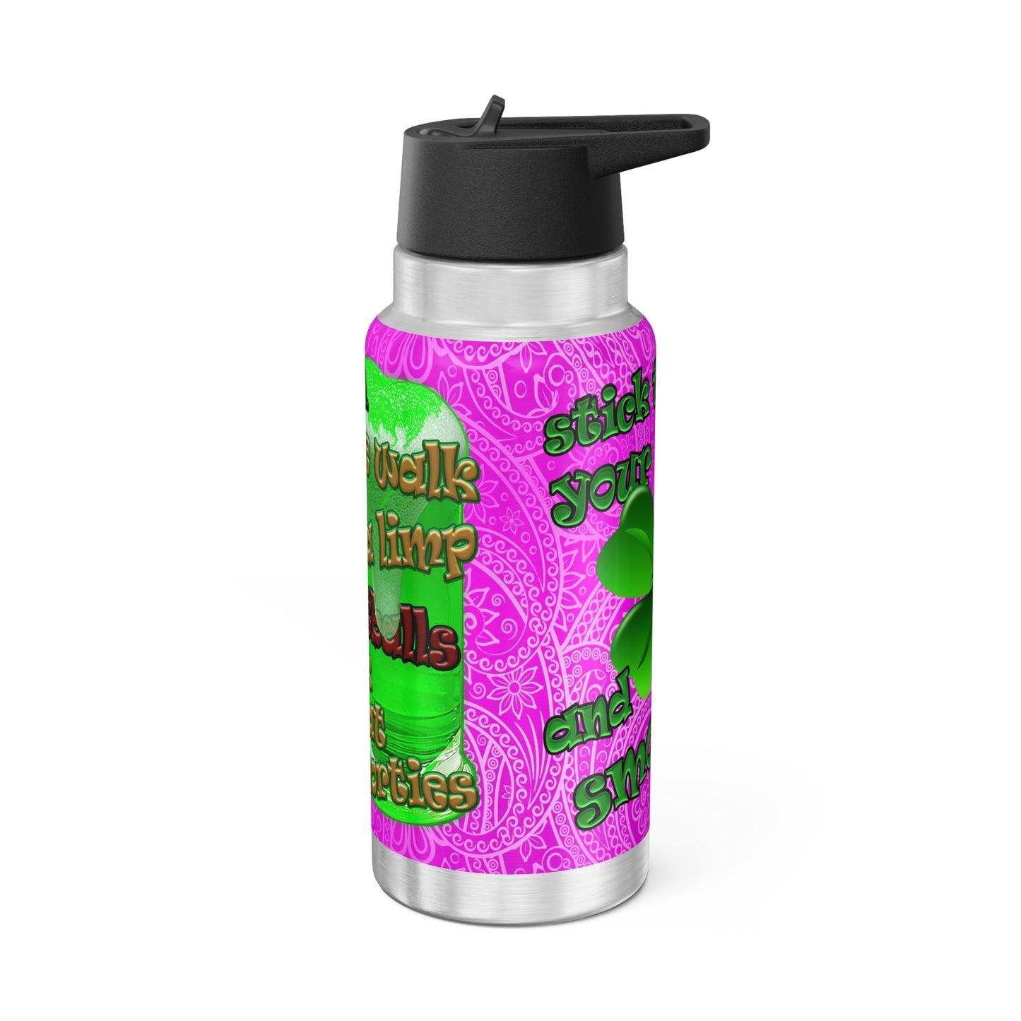 celtics logo - Gator Tumbler, 32oz (pink swirl)