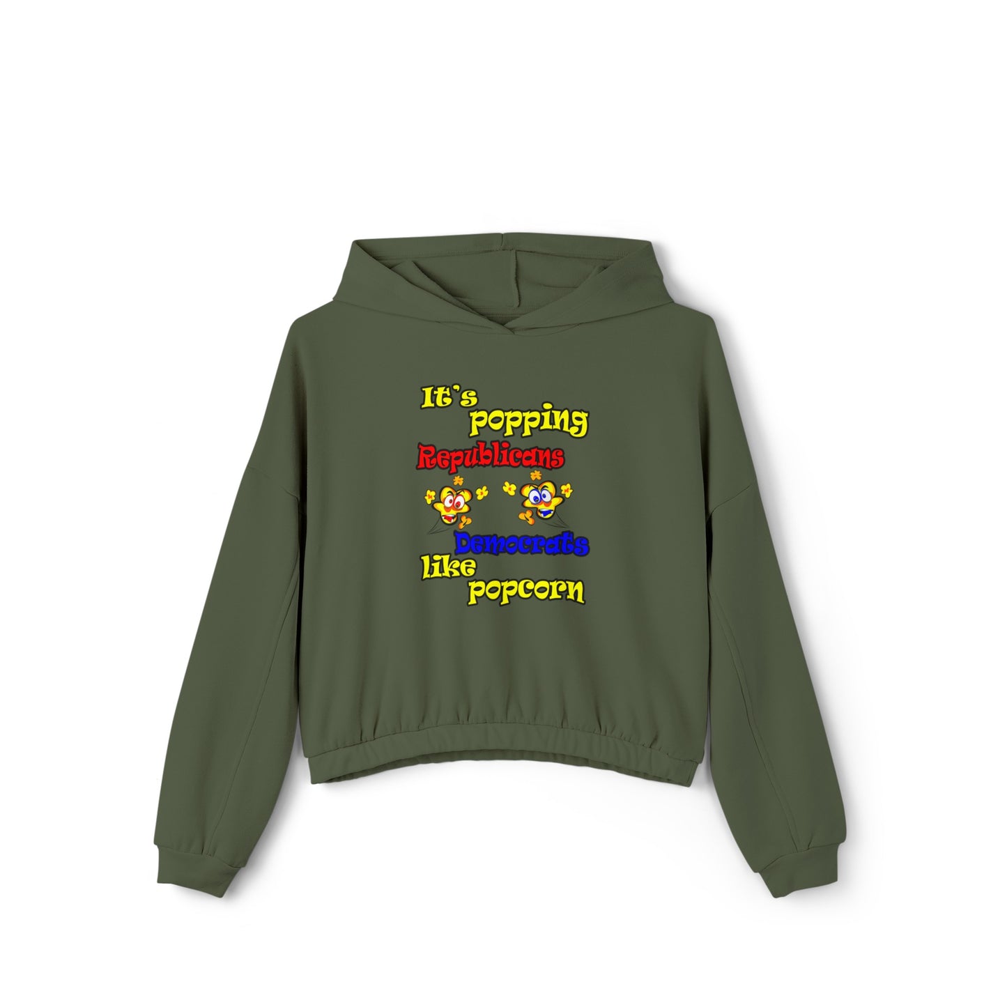 popping like popcorn - Women's Cinched Bottom Hoodie