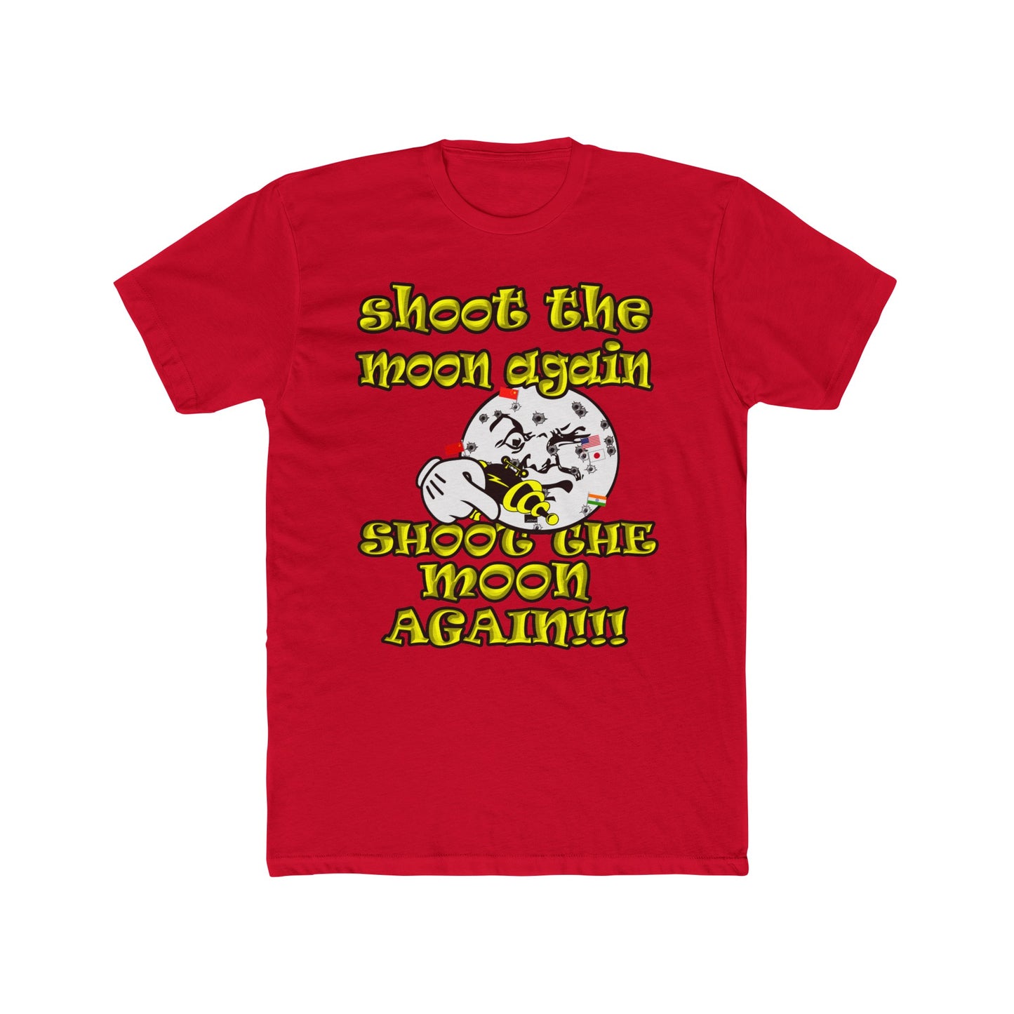 shoot the moon again - Men's Cotton Crew Tee