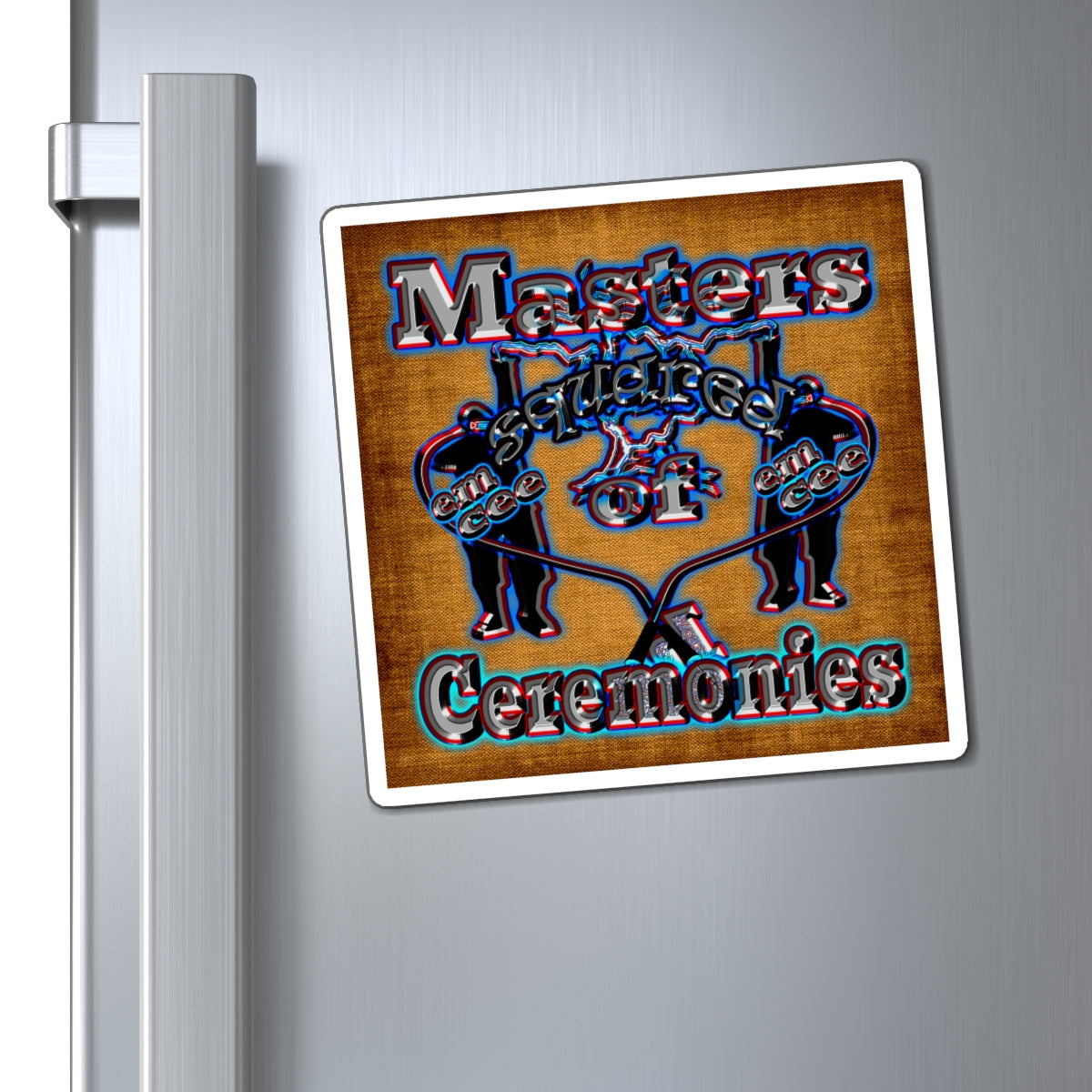 em cee squared - Magnets - (brown papyrus)