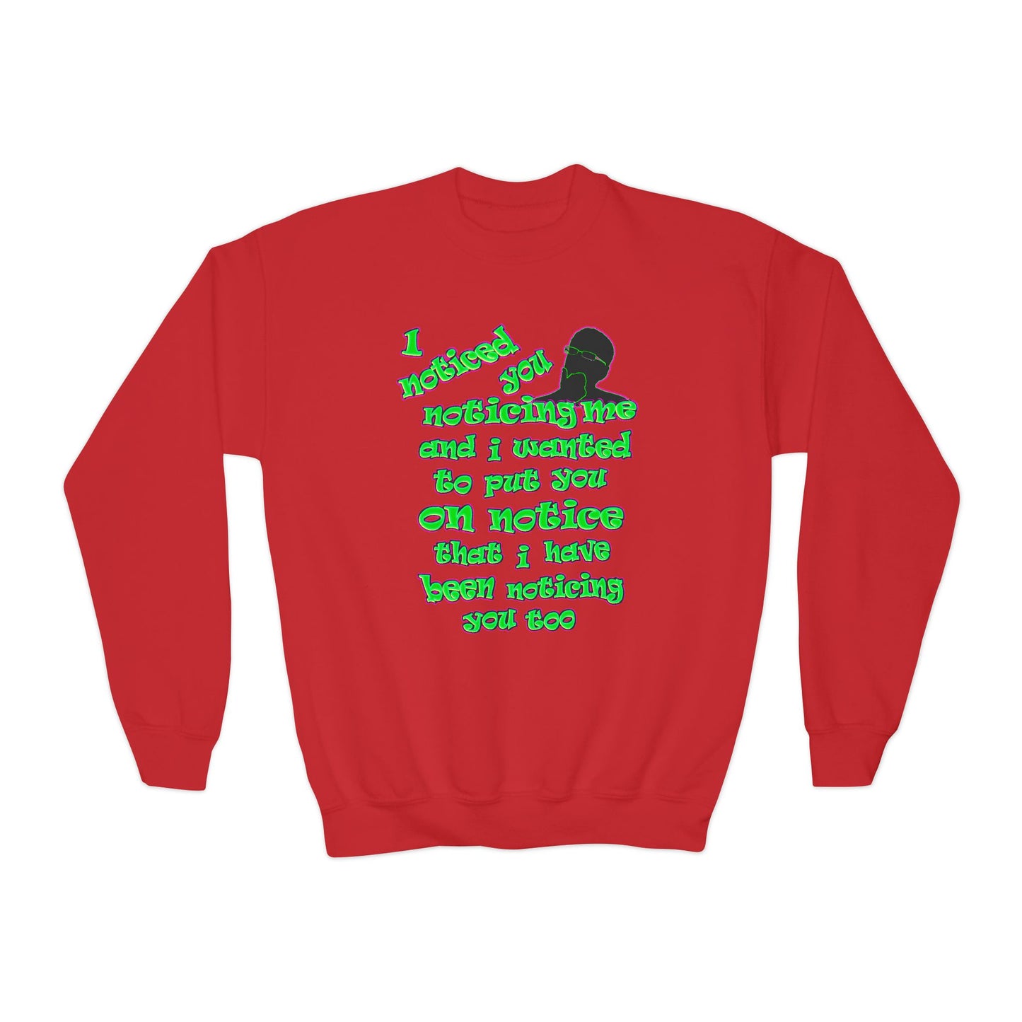 noticed you noticing - Youth Crewneck Sweatshirt