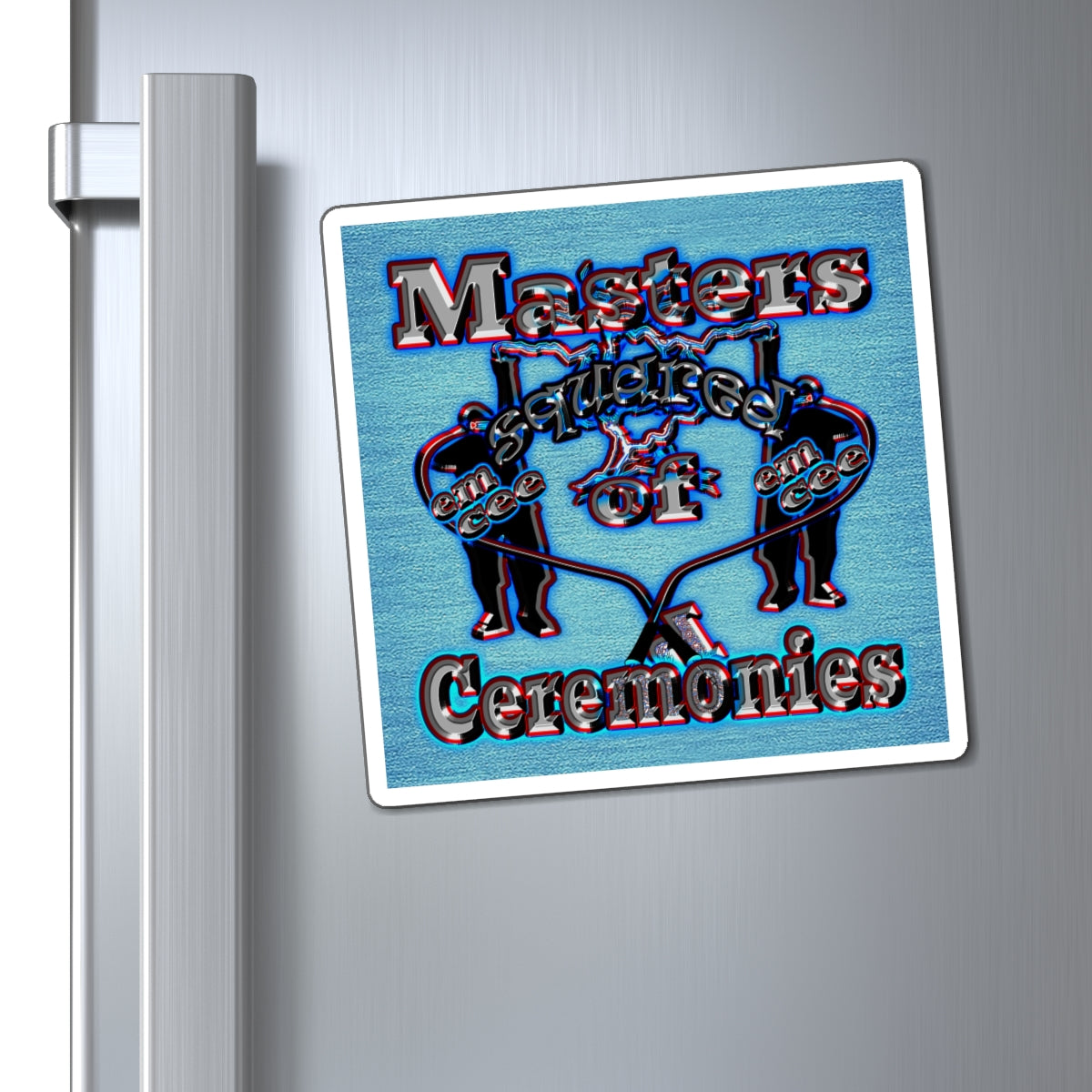 em cee squared - Magnets - (faded blue)