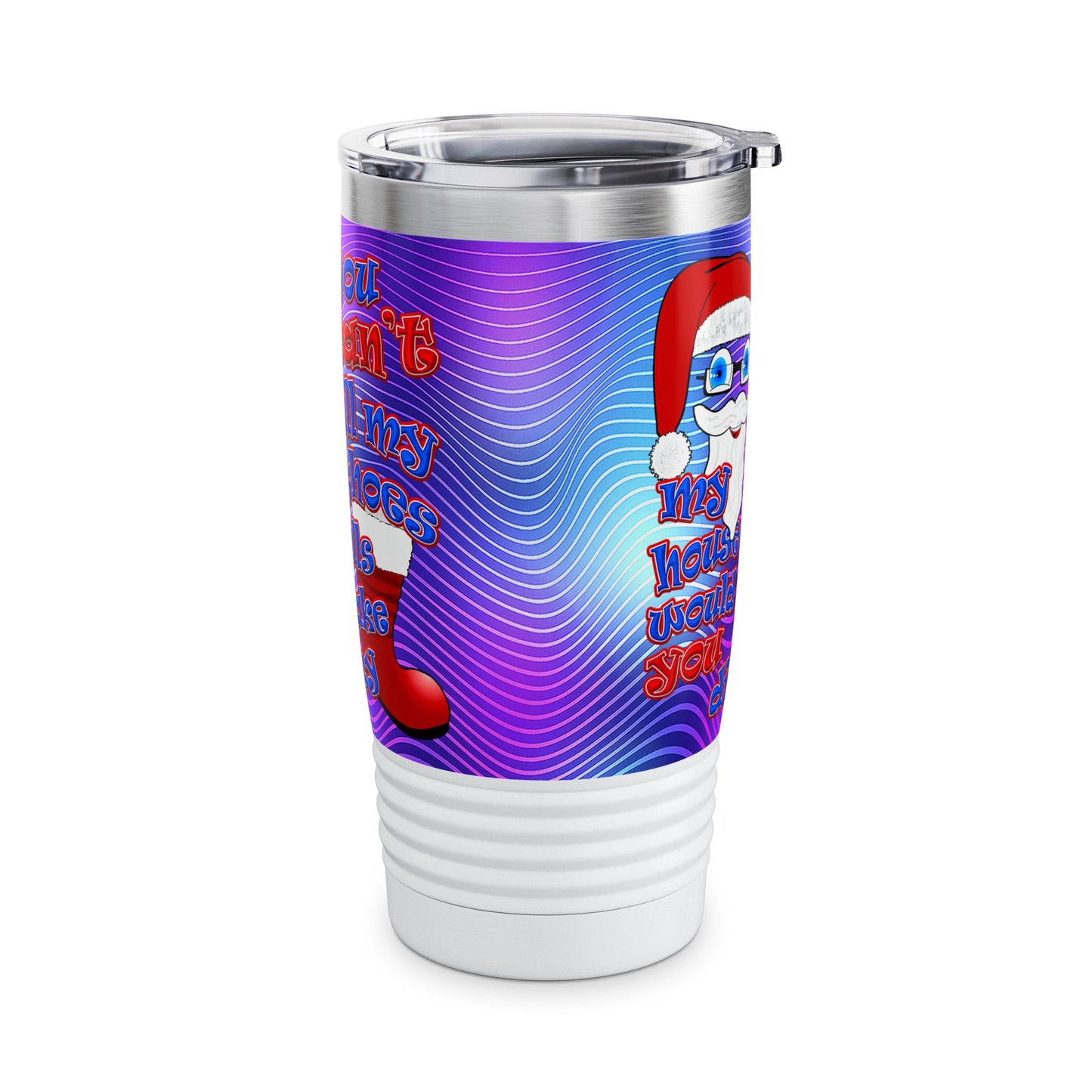 santa's shoes - Ringneck Tumbler, 20oz (purple wave)