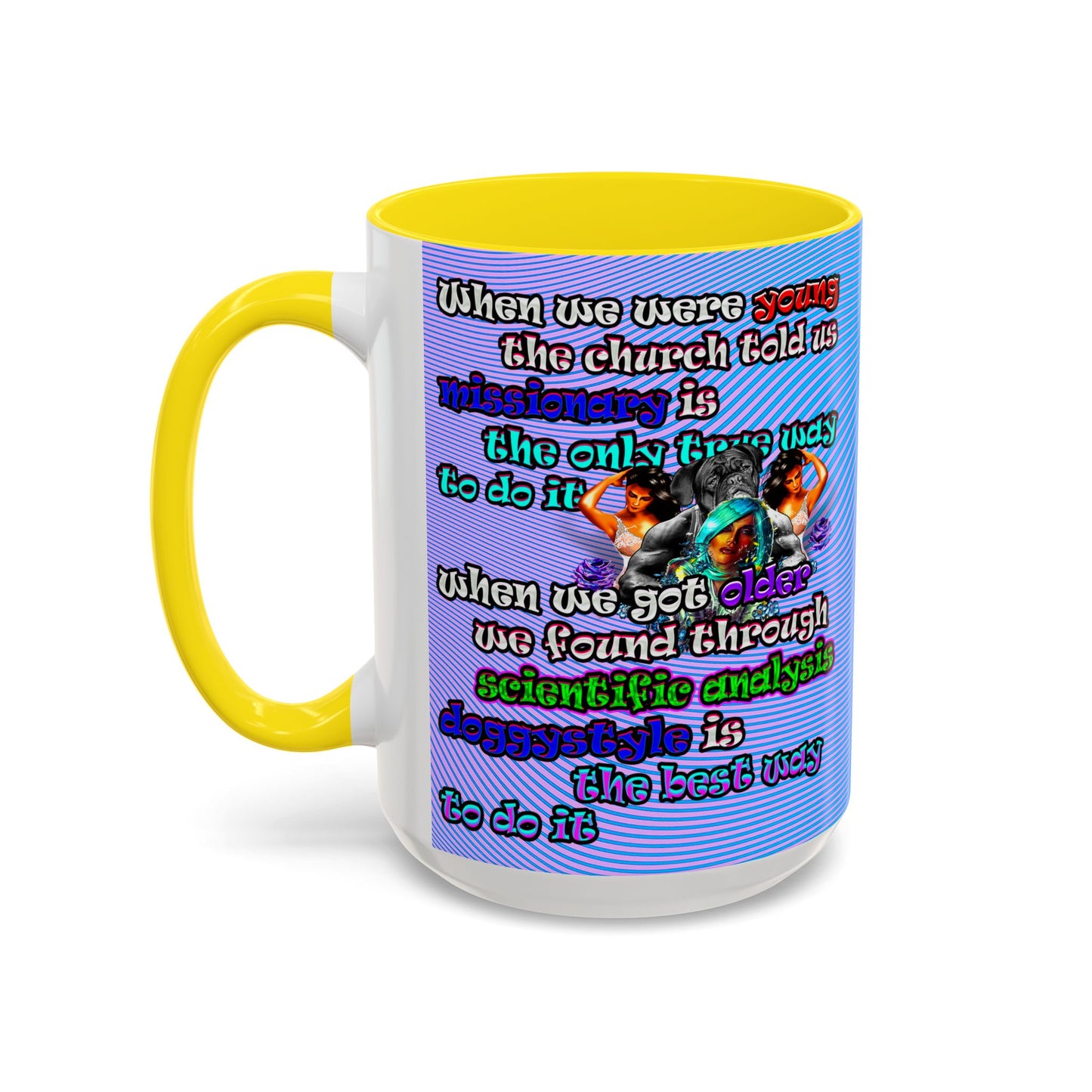 doggystyle - Accent Mug (light blue-purple wave)