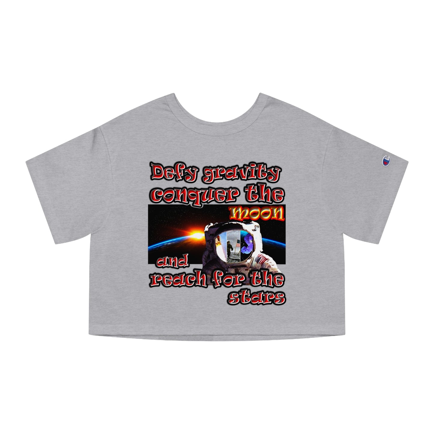 defy conquer reach - Champion Women's Heritage Cropped T-Shirt