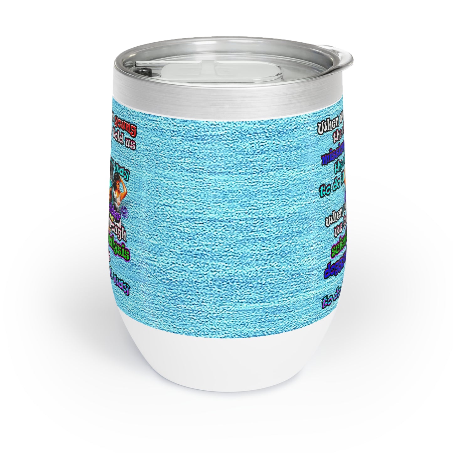 doggystyle - Chill Wine Tumbler (faded blue)