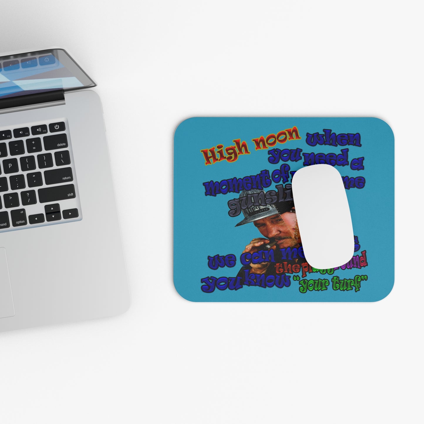 high noon - Mouse Pad (Rectangle) (turquoise)