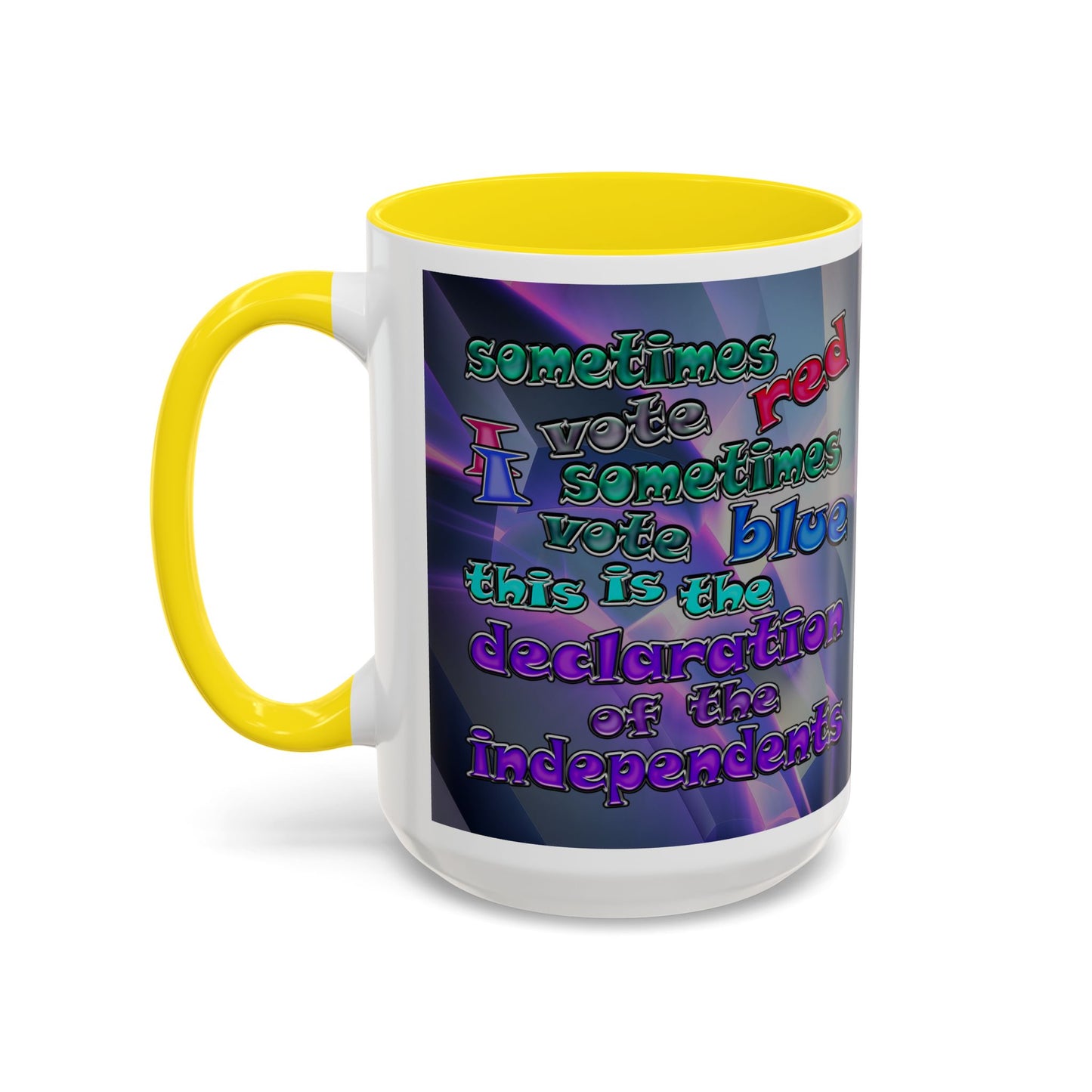 declaration of the independents - Accent Mug (grey-pink wave)